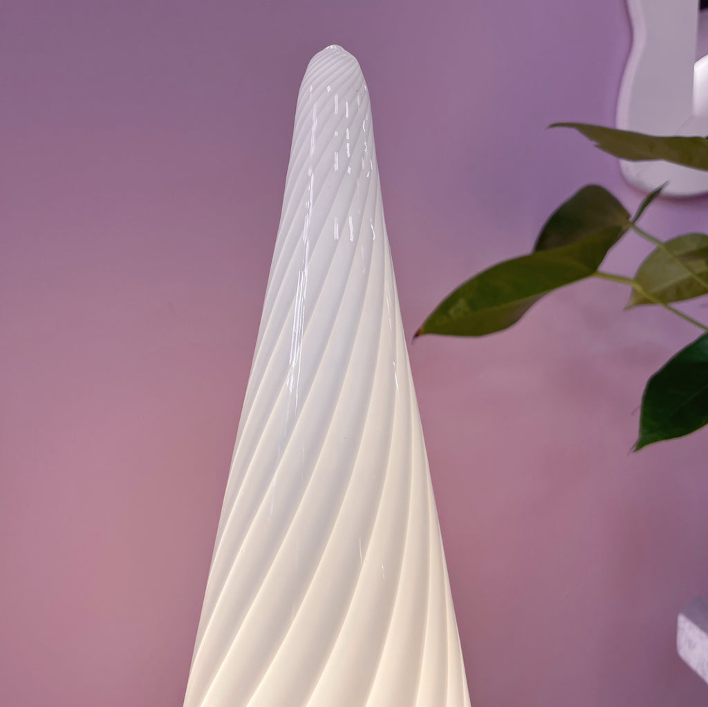 Lampe conique en verre de Murano, Italie, années 70