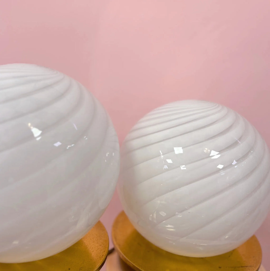 Lampe Sphère en Verre de Murano – Années 70 - Club Barbara