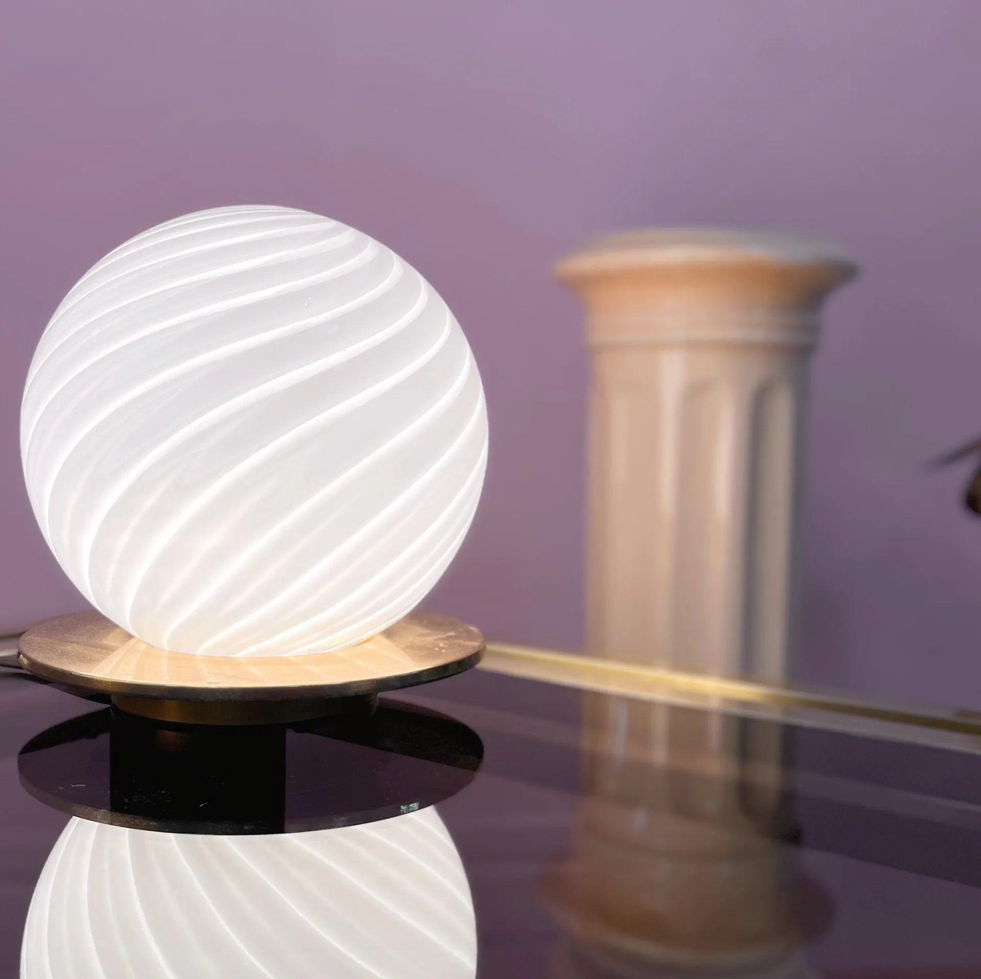 Lampe Sphère en Verre de Murano – Années 70 - Club Barbara