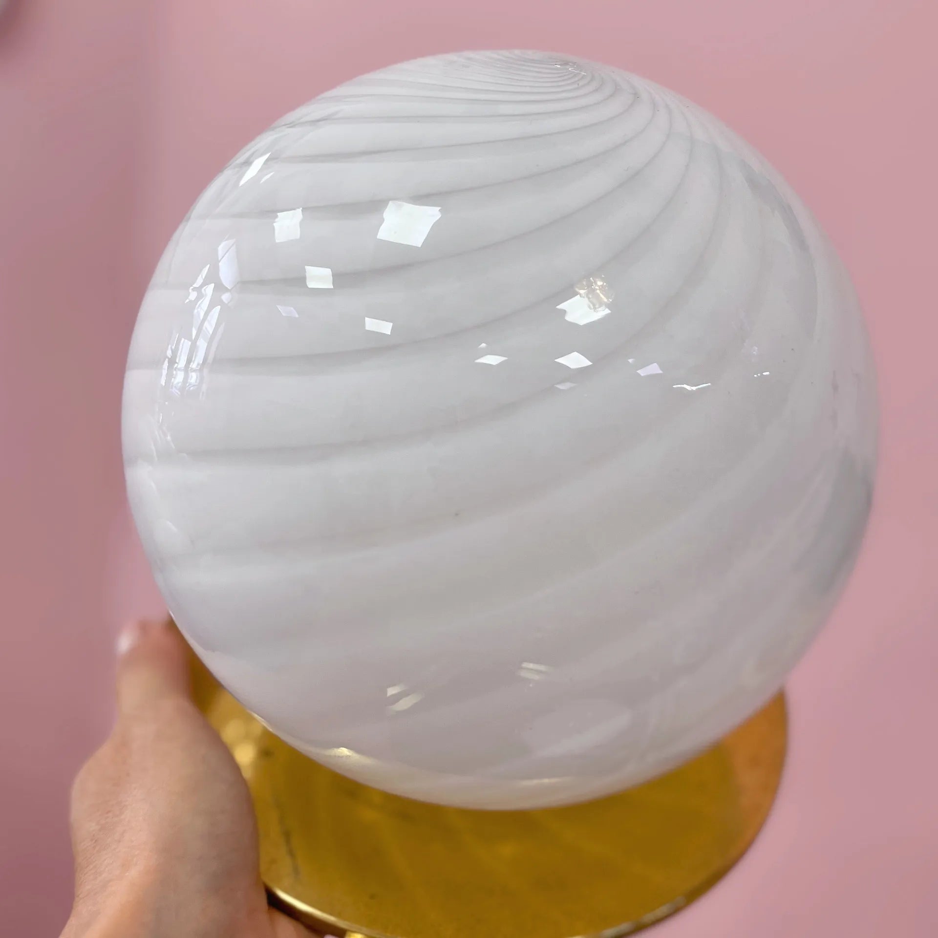 Lampe Sphère en Verre de Murano – Années 70 - Club Barbara