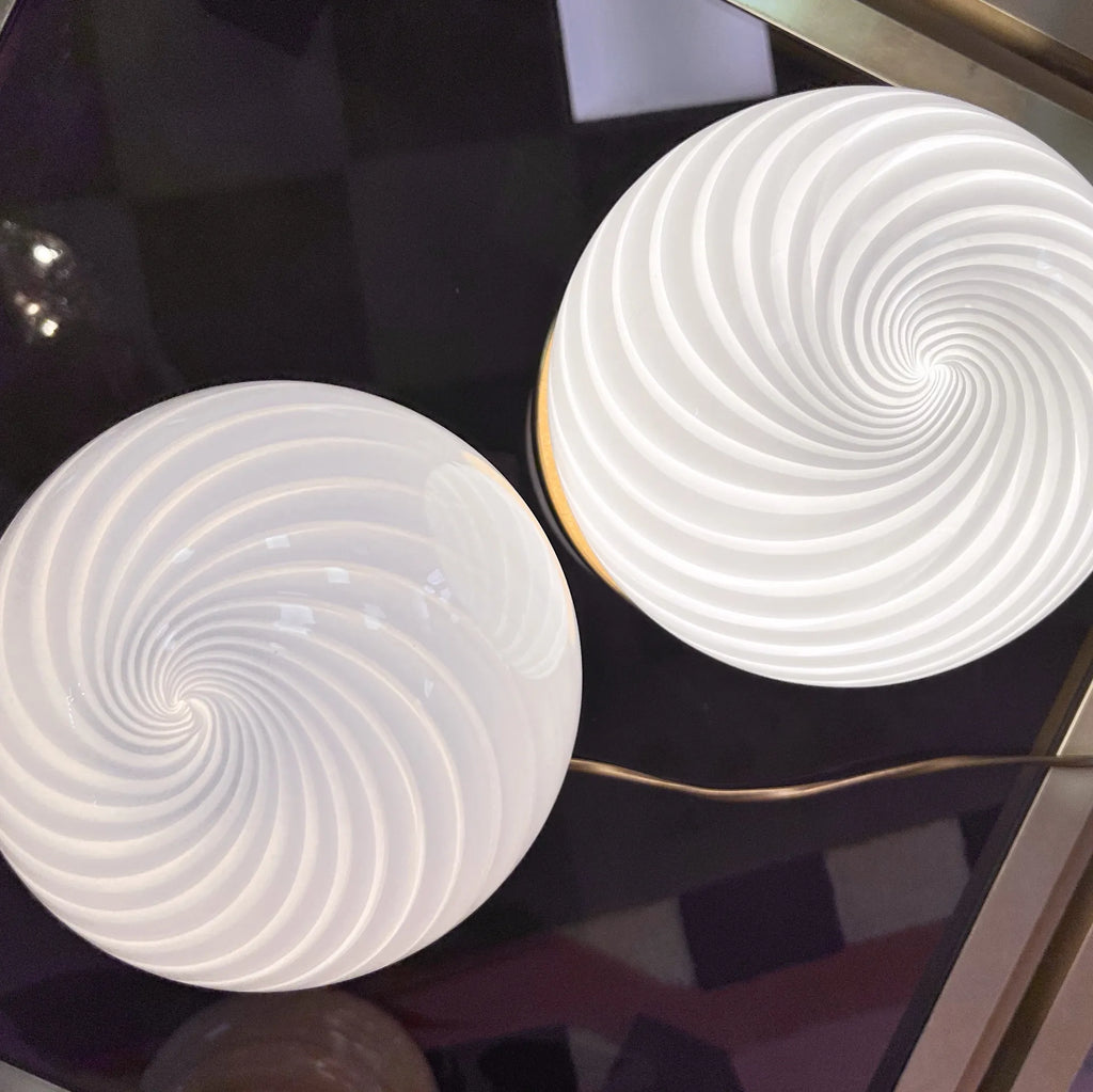 Lampe Sphère en Verre de Murano – Années 70 - Club Barbara
