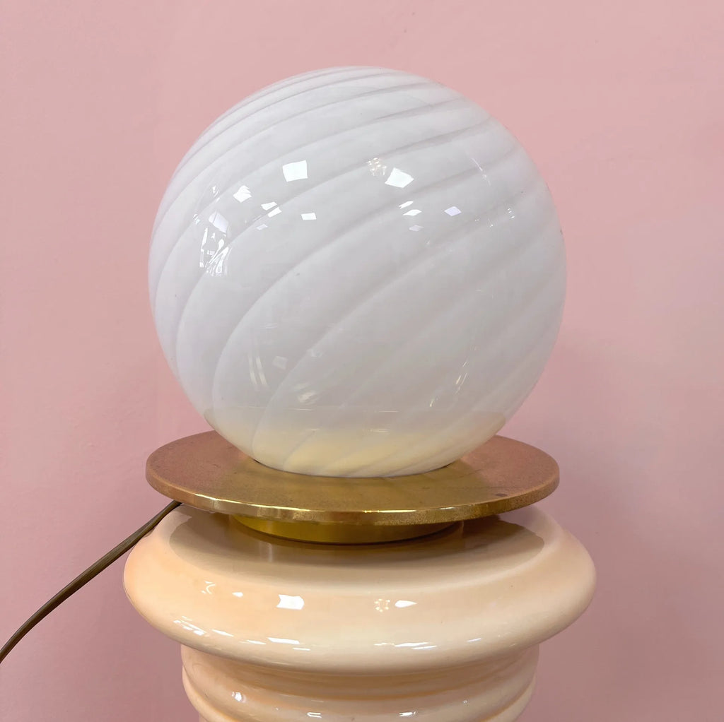 Lampe Sphère en Verre de Murano – Années 70 - Club Barbara