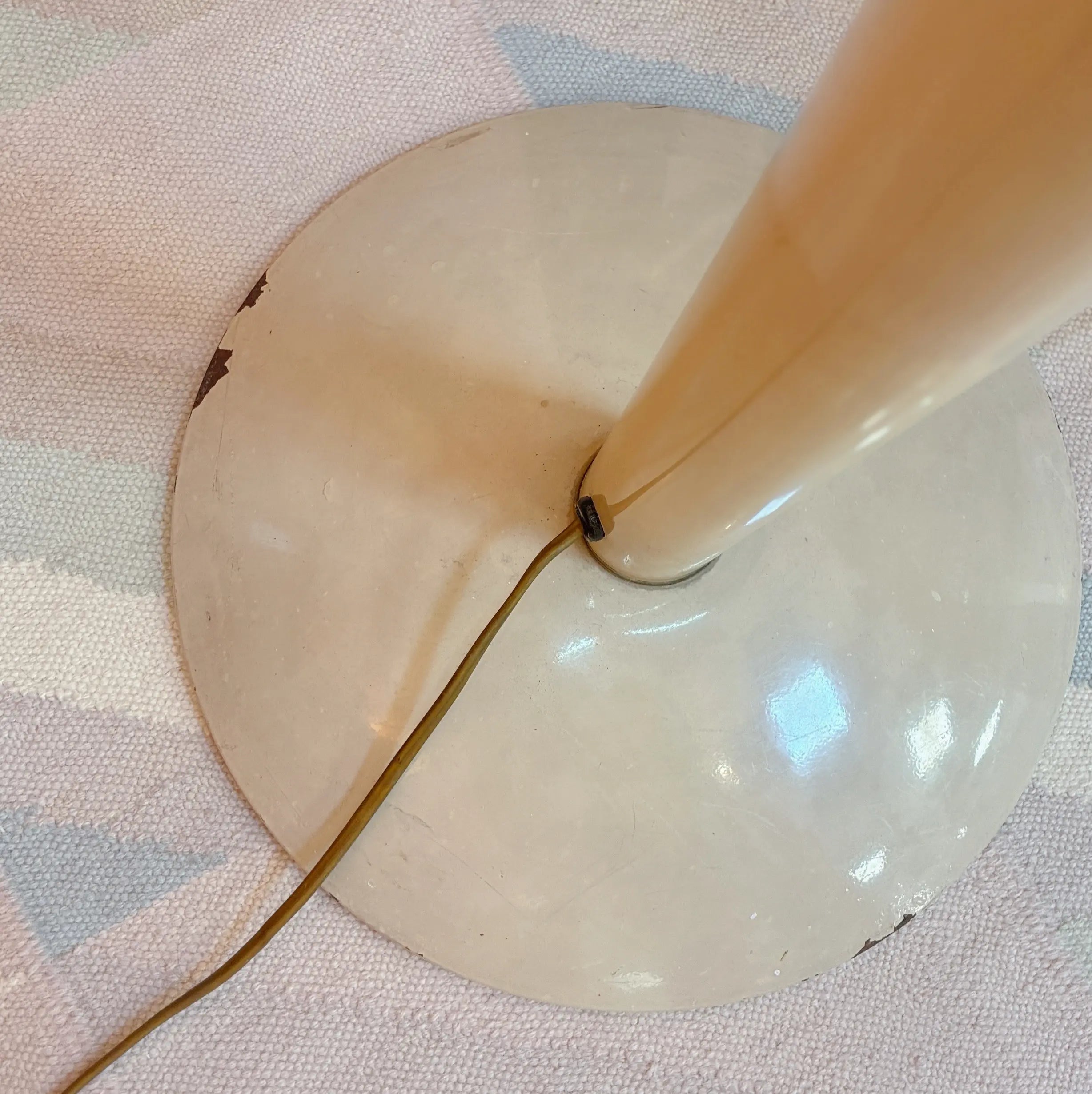 Lampadaire fleurs vintage en laiton doré, 3 lumières, Italie, années 70