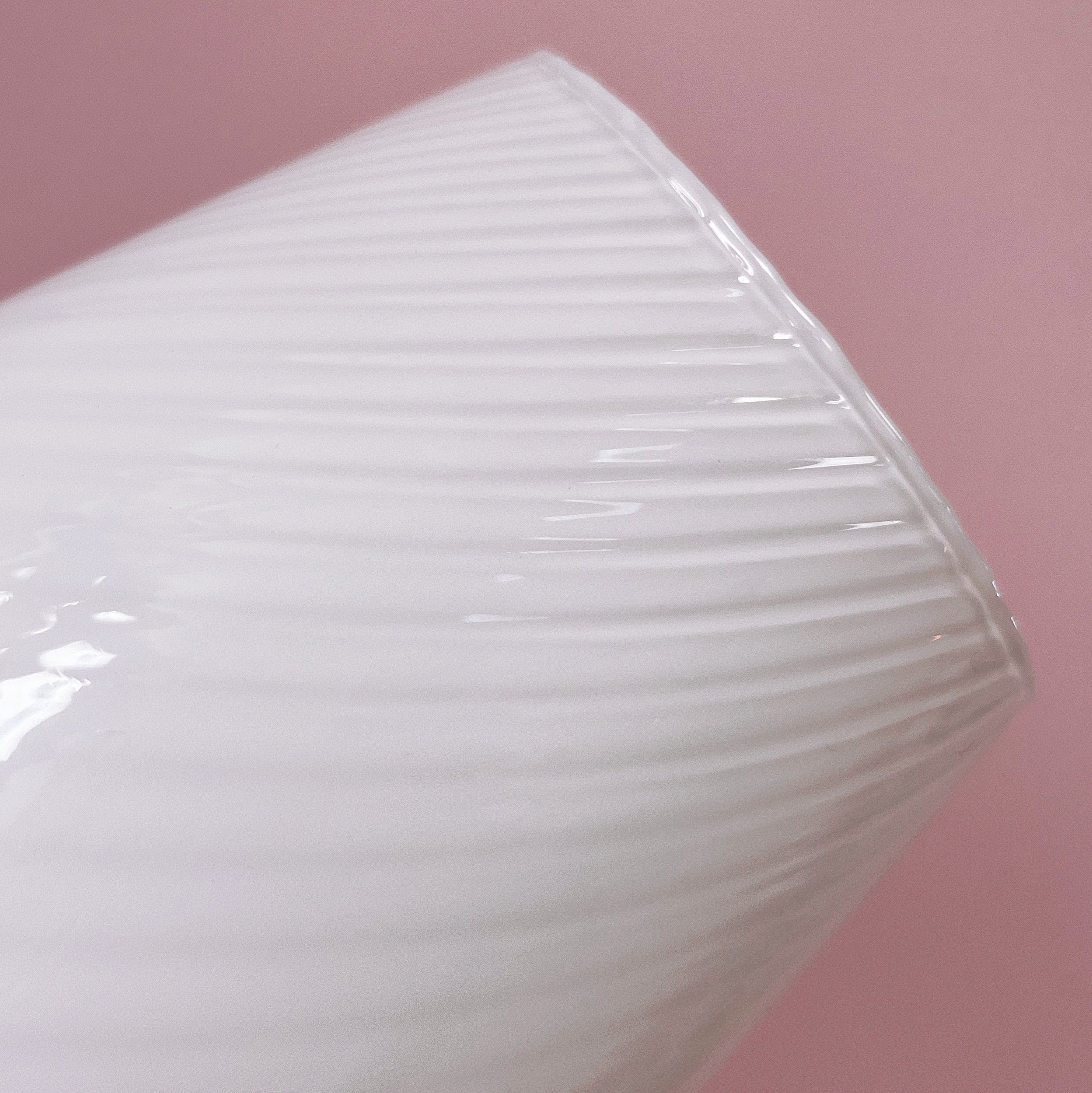 Lampe champignon Murano en verre soufflé rose pastel, années 70