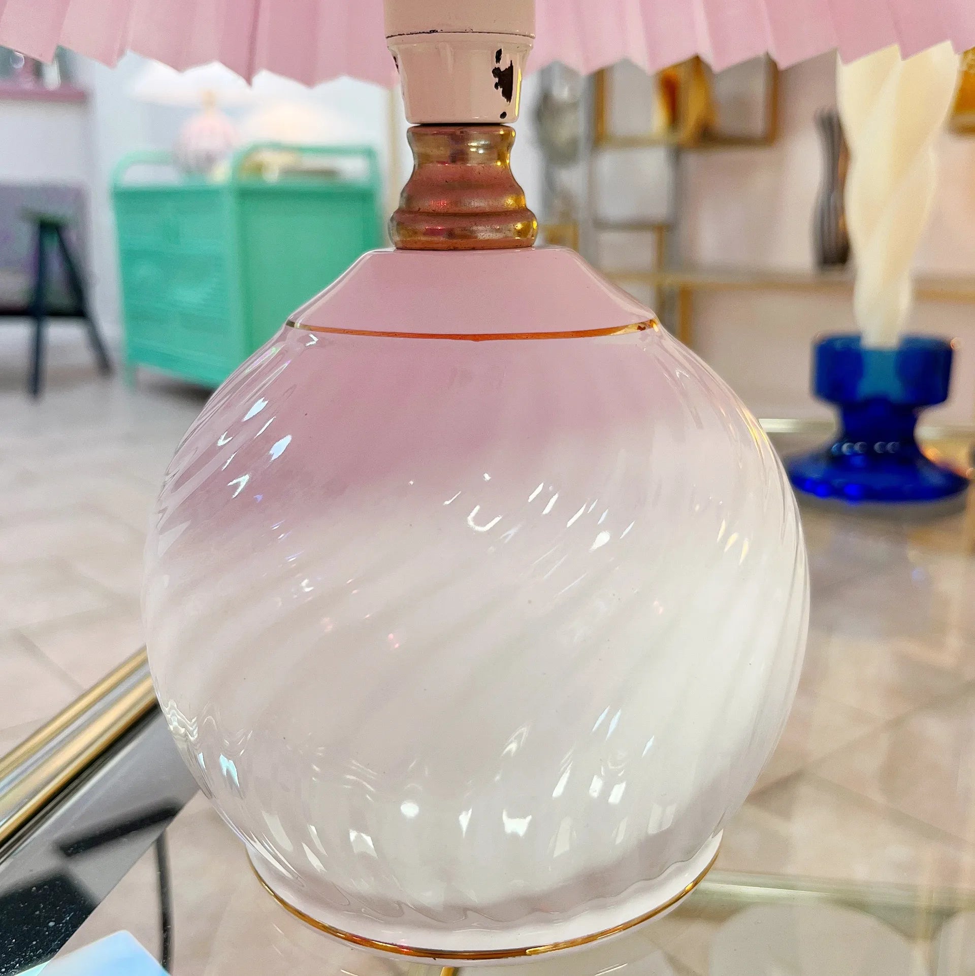 Lampe twist bianca - Club Barbara