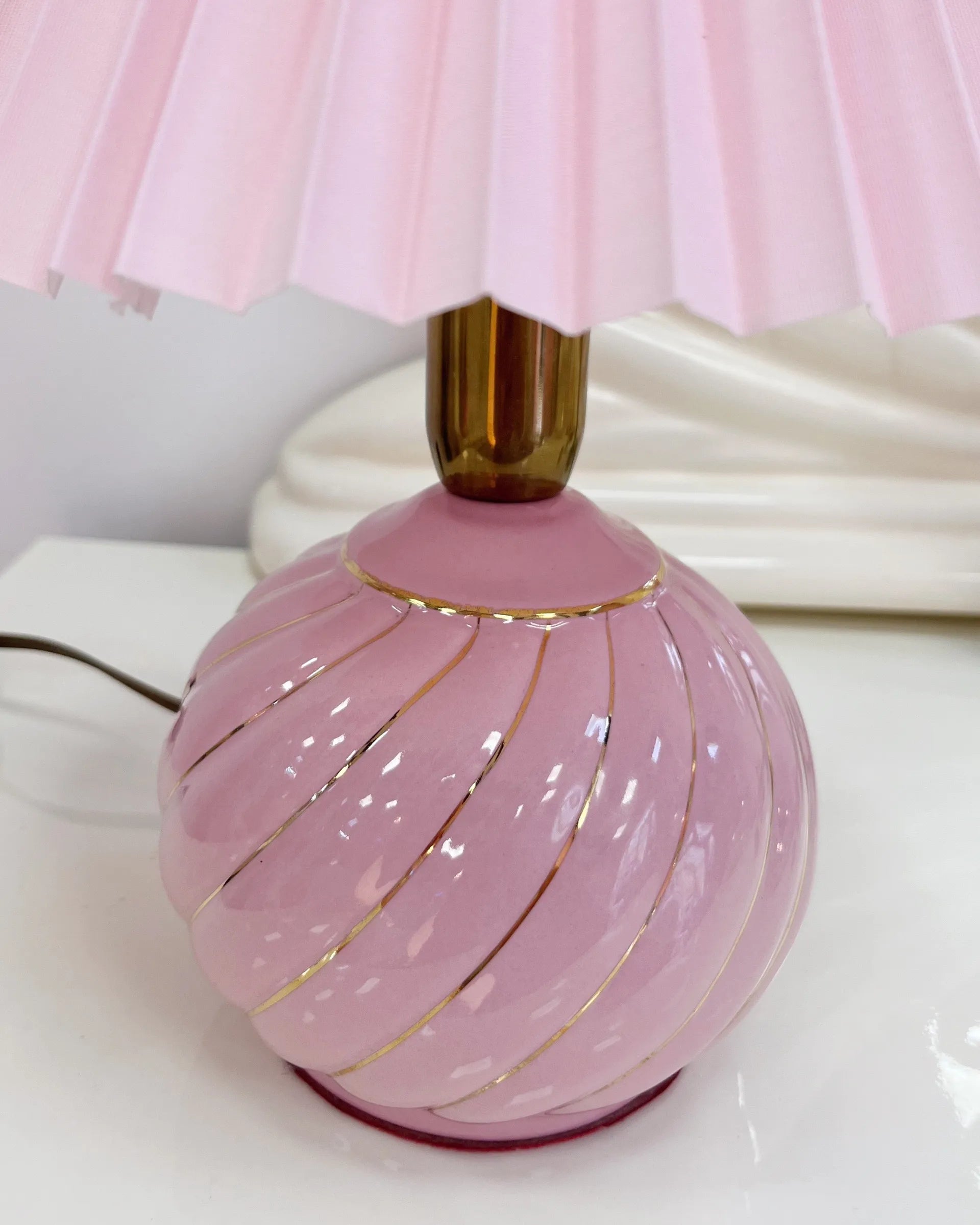 Lampe Twist Rose – Italie, Années 80 - Club Barbara