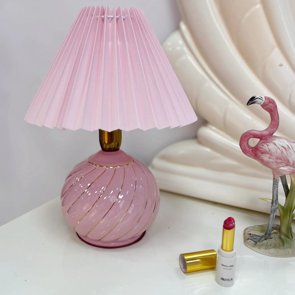 Lampe Twist Rose – Italie, Années 80 - Club Barbara