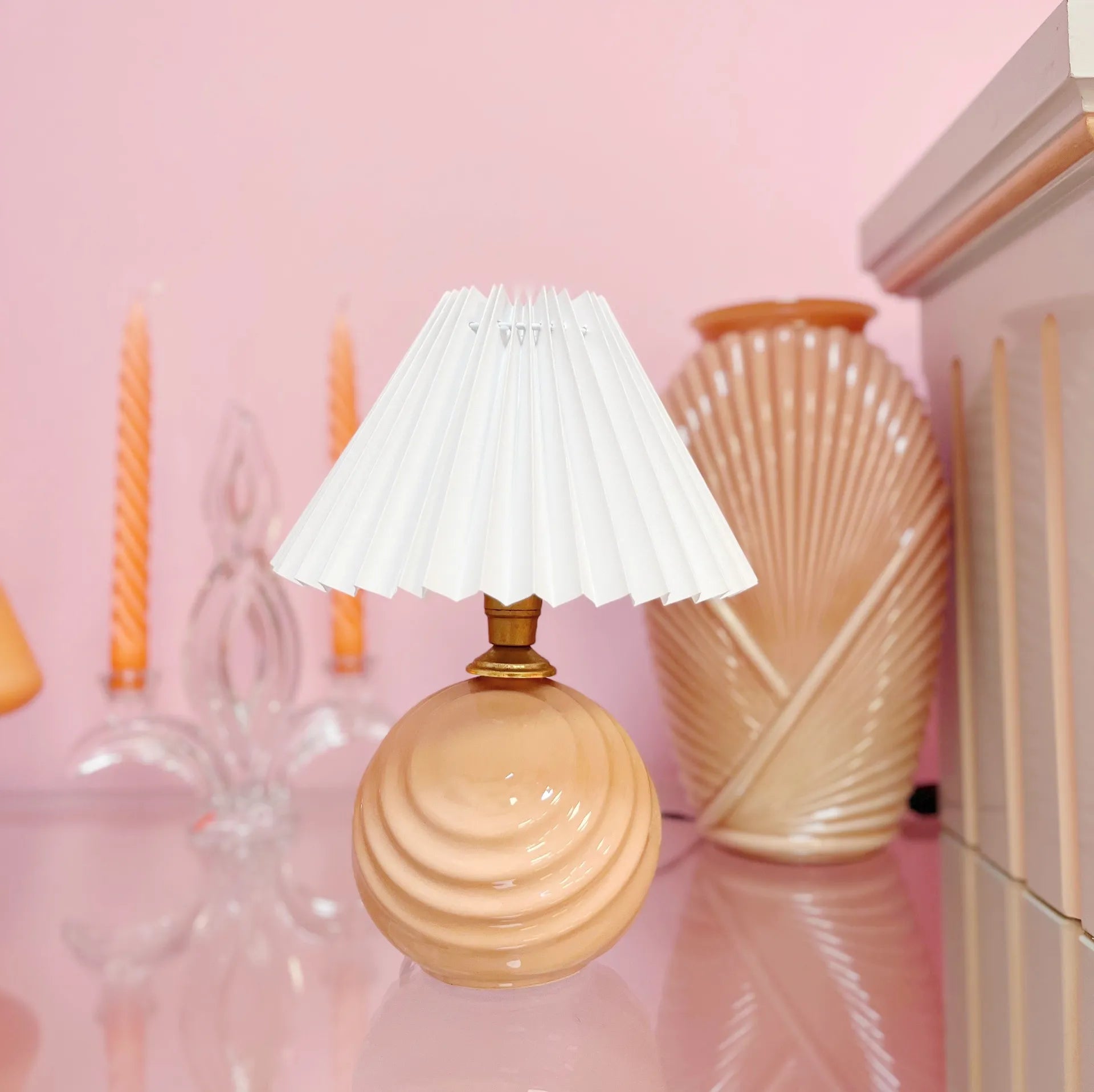 Lampe twist salmon pastel - Club Barbara