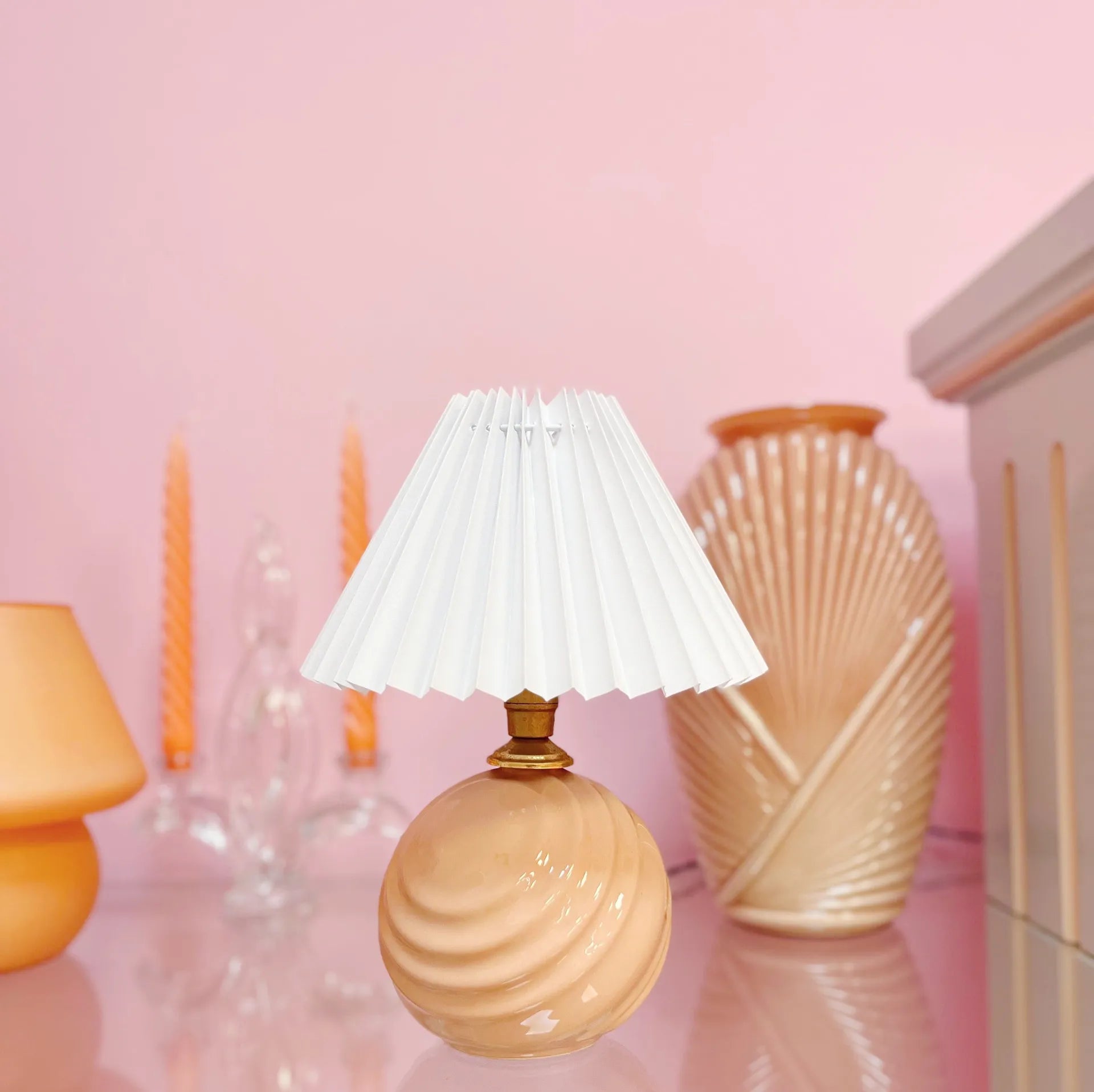 Lampe twist salmon pastel - Club Barbara