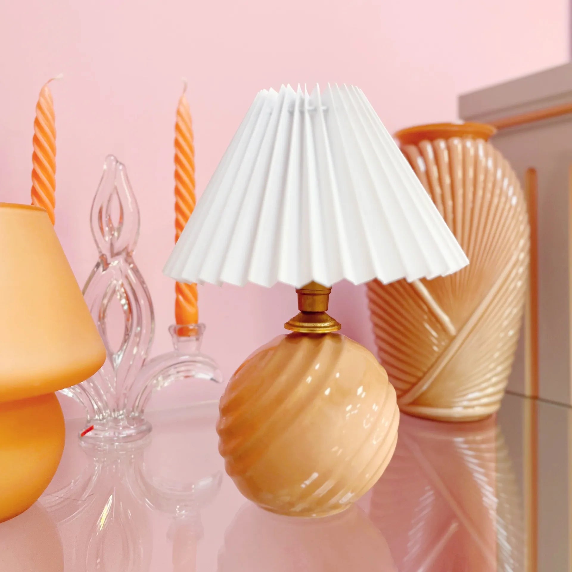 Lampe twist salmon pastel - Club Barbara