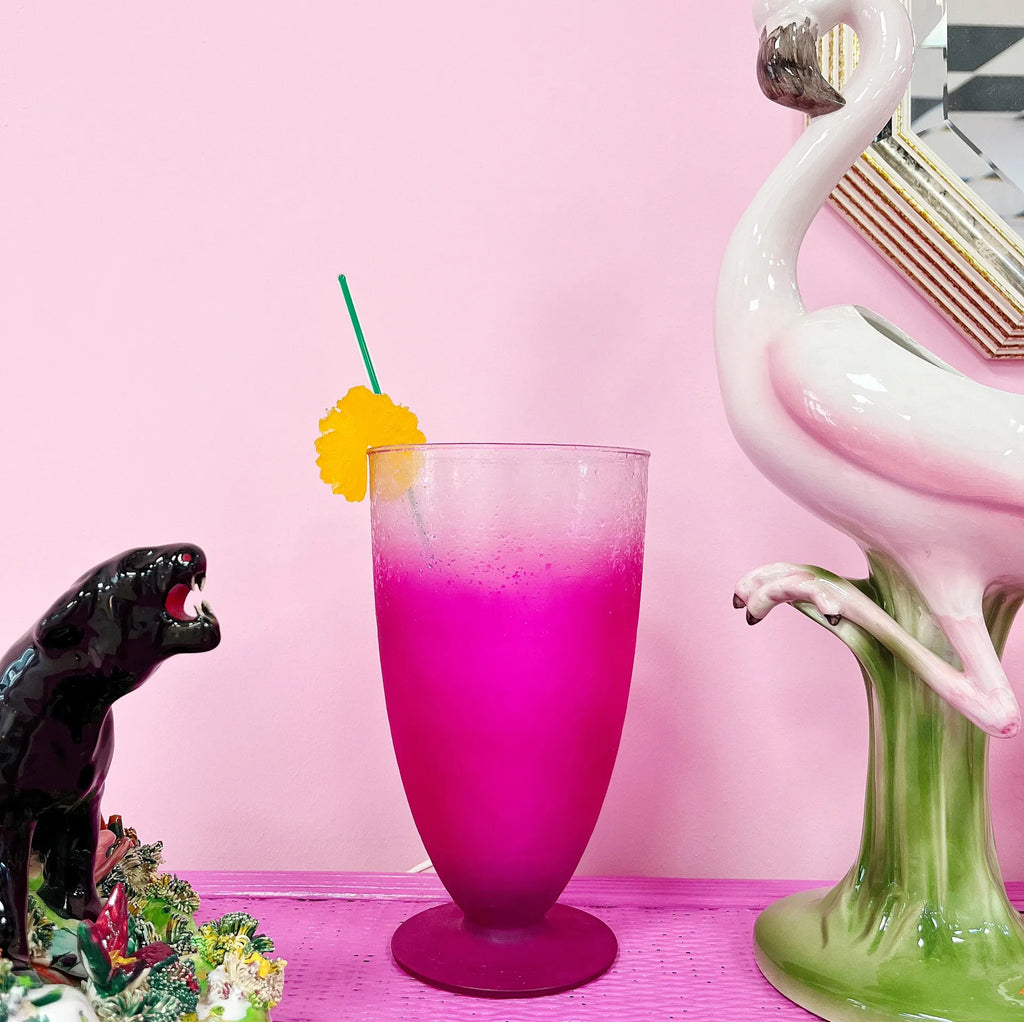 Lampe verre-cocktail XL 80s rose - Club Barbara