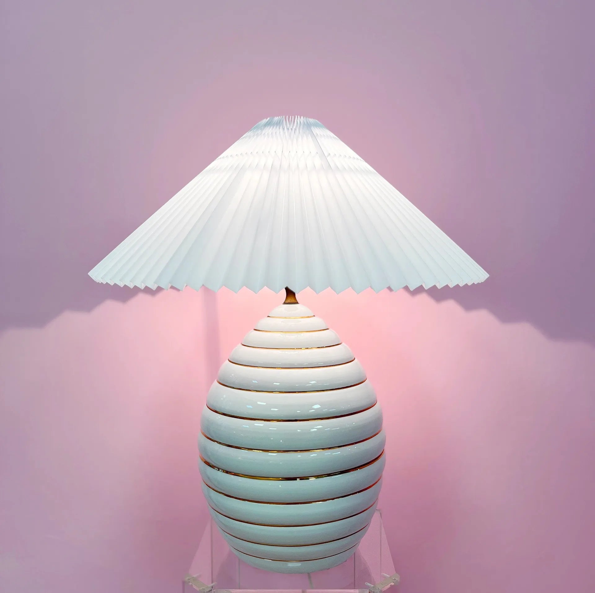 Lampe vintage céramique italienne - Club Barbara