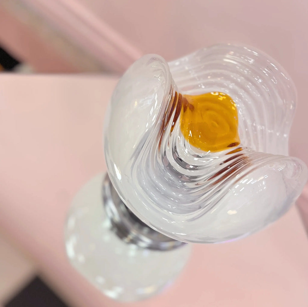 Lampe vintage Murano Lattimo, Mazzega, Italie, années 70