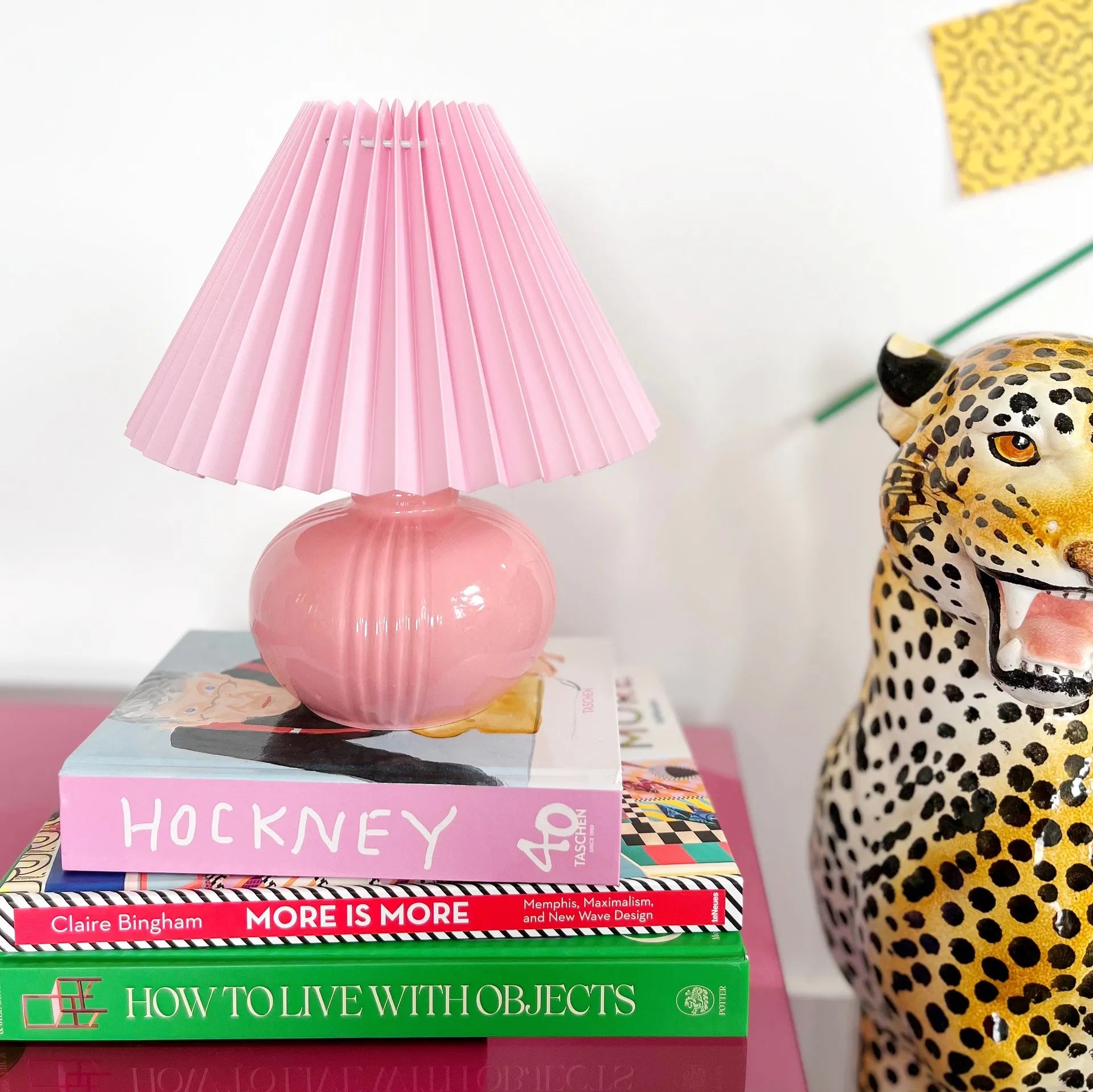 Lampe vintage rose pastel - Club Barbara