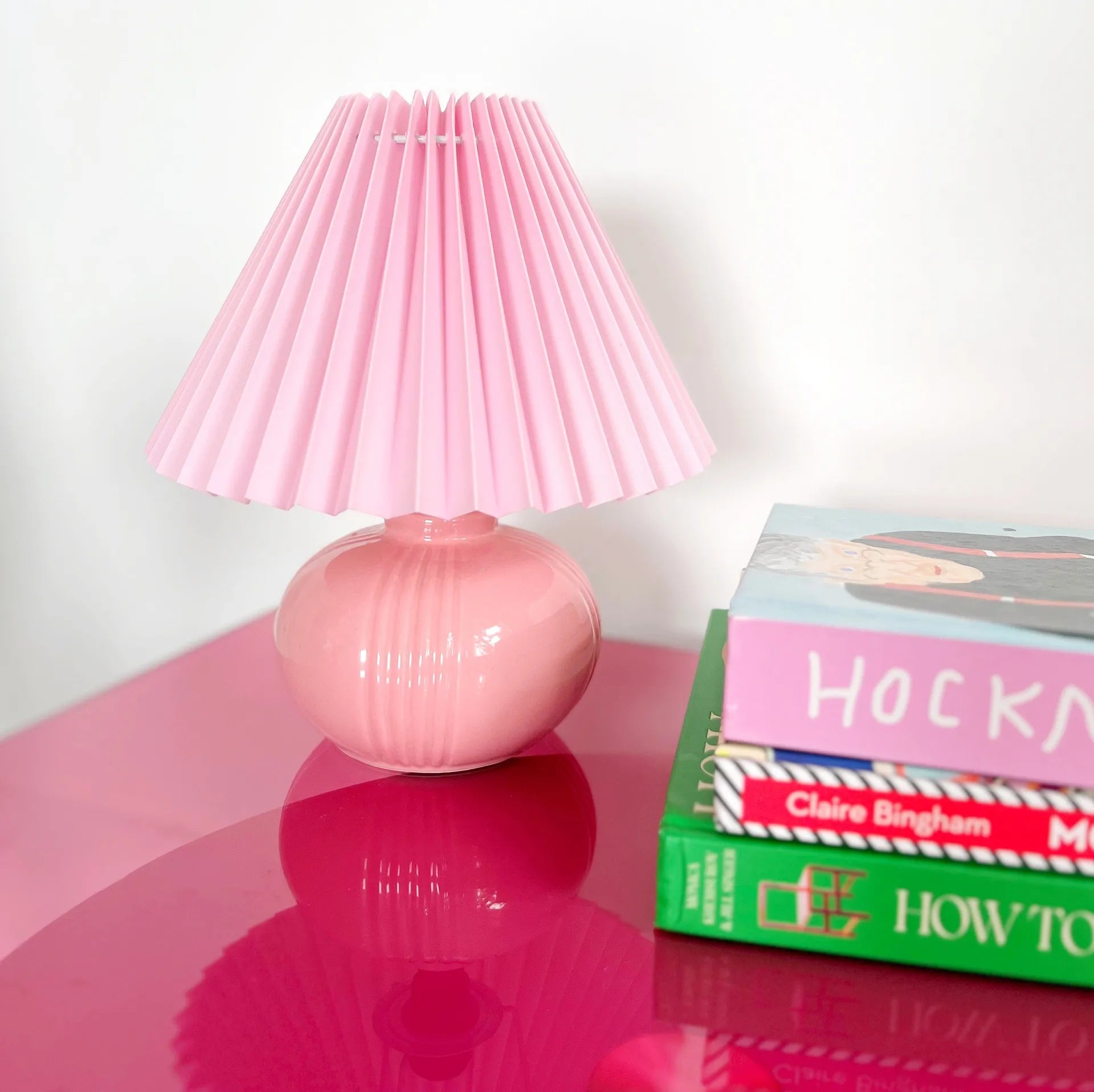 Lampe vintage rose pastel - Club Barbara