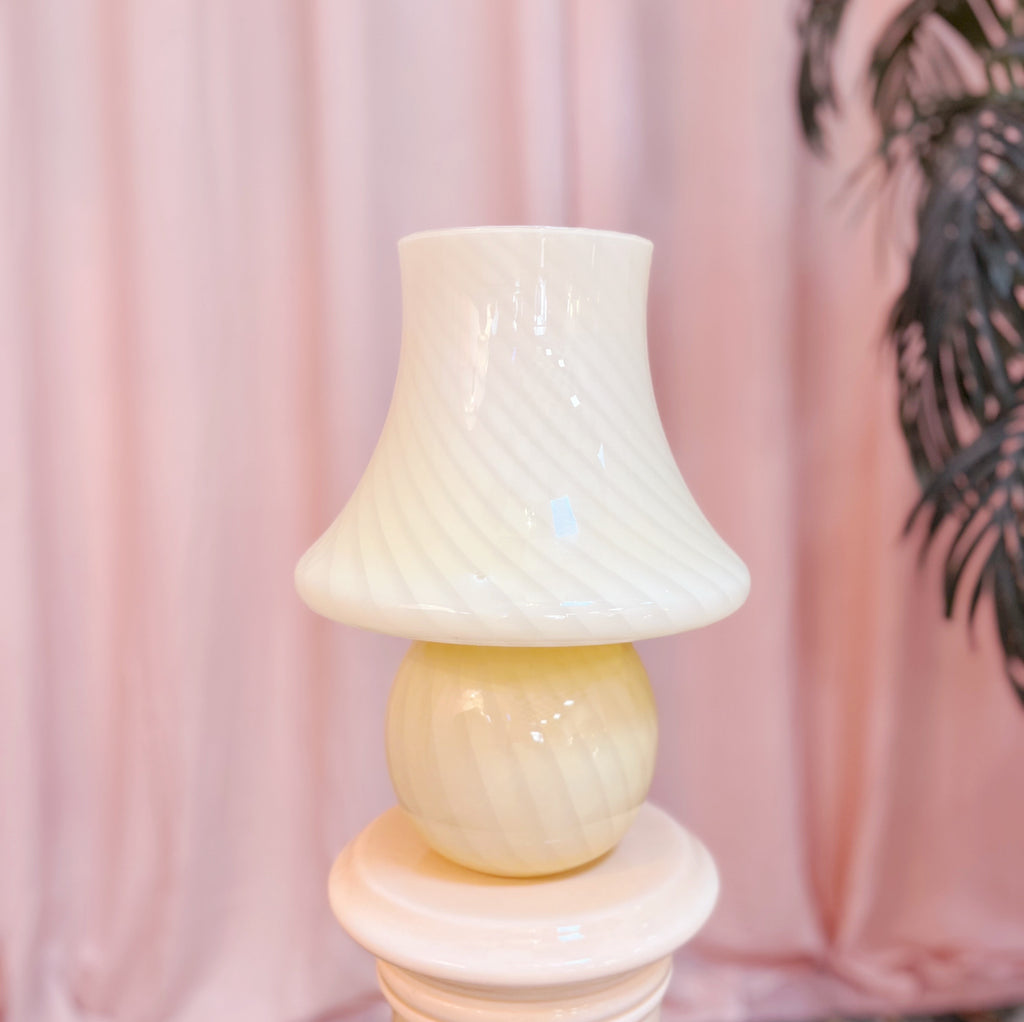 lampe champignon vintage murano pastel