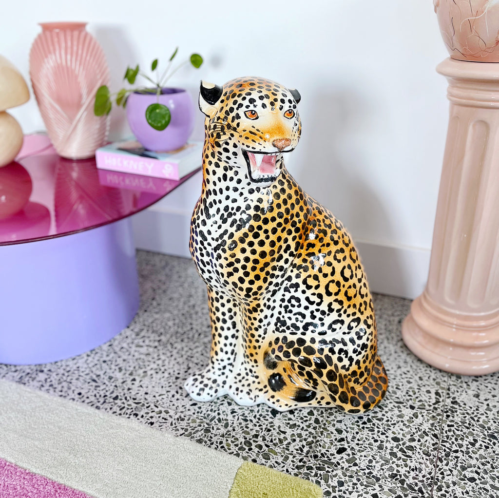 Panthere vintage XXL en ceramique