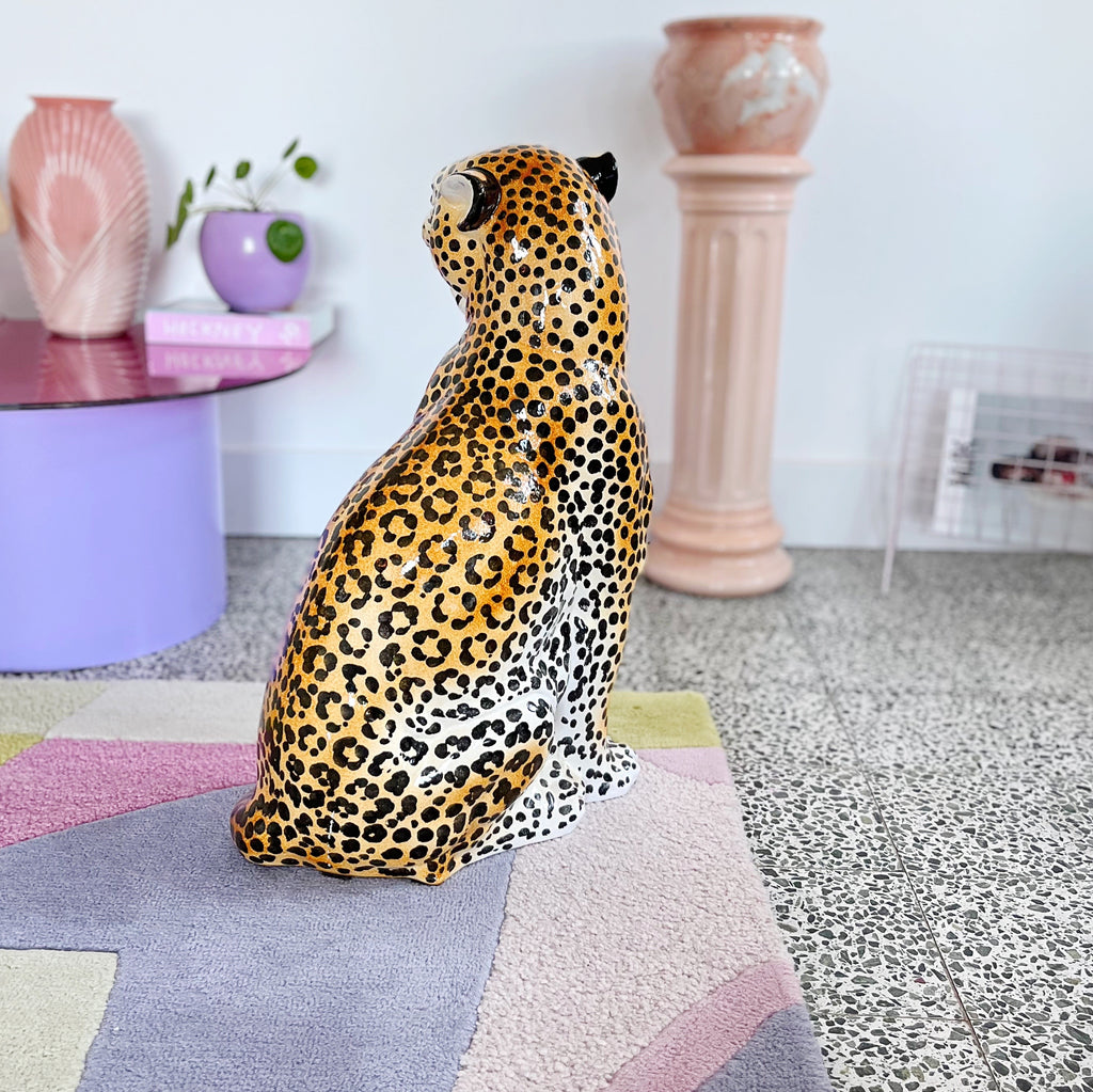 Panthere vintage XXL en ceramique