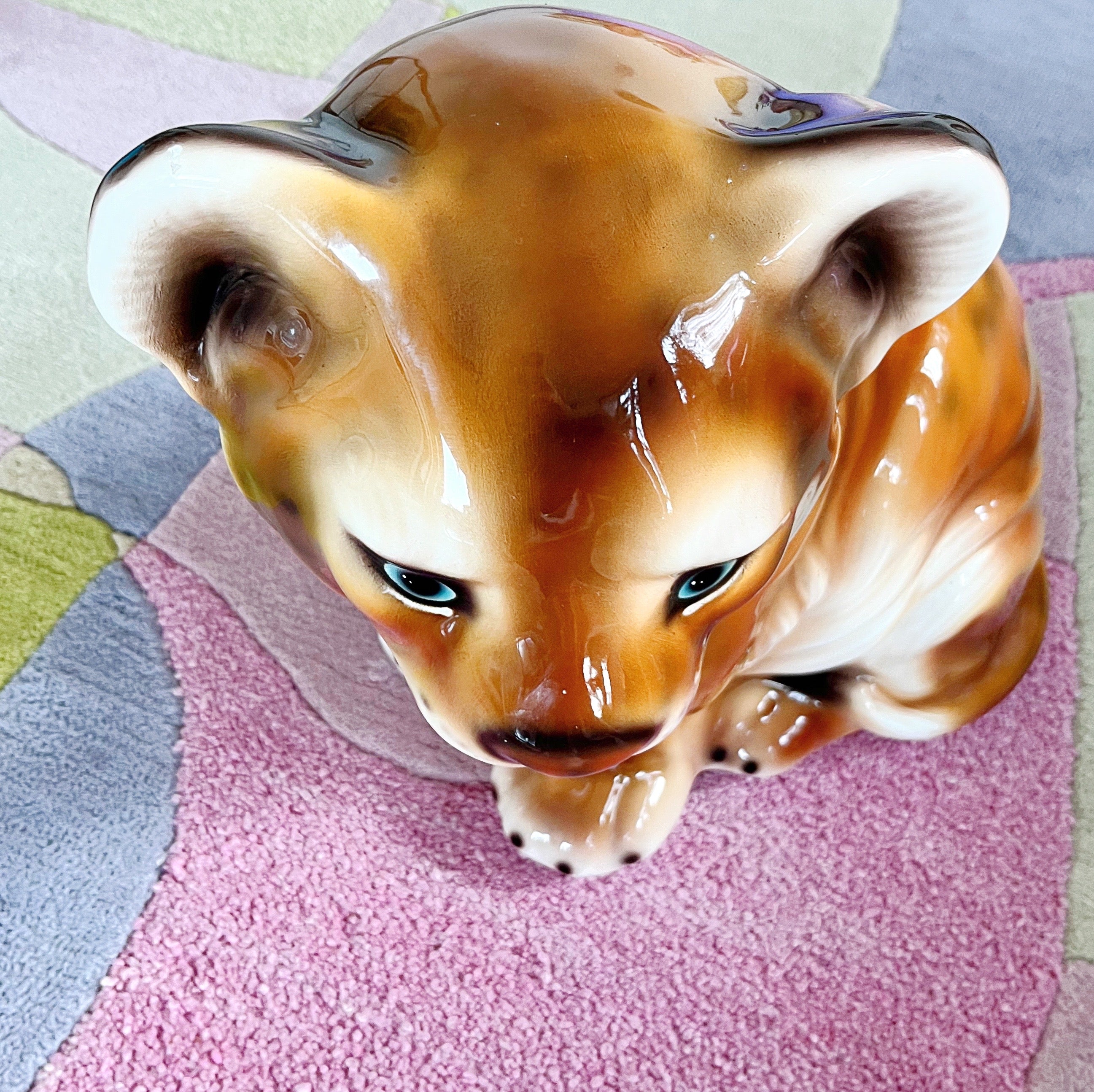 Lionceau en céramique, Italie, années 80