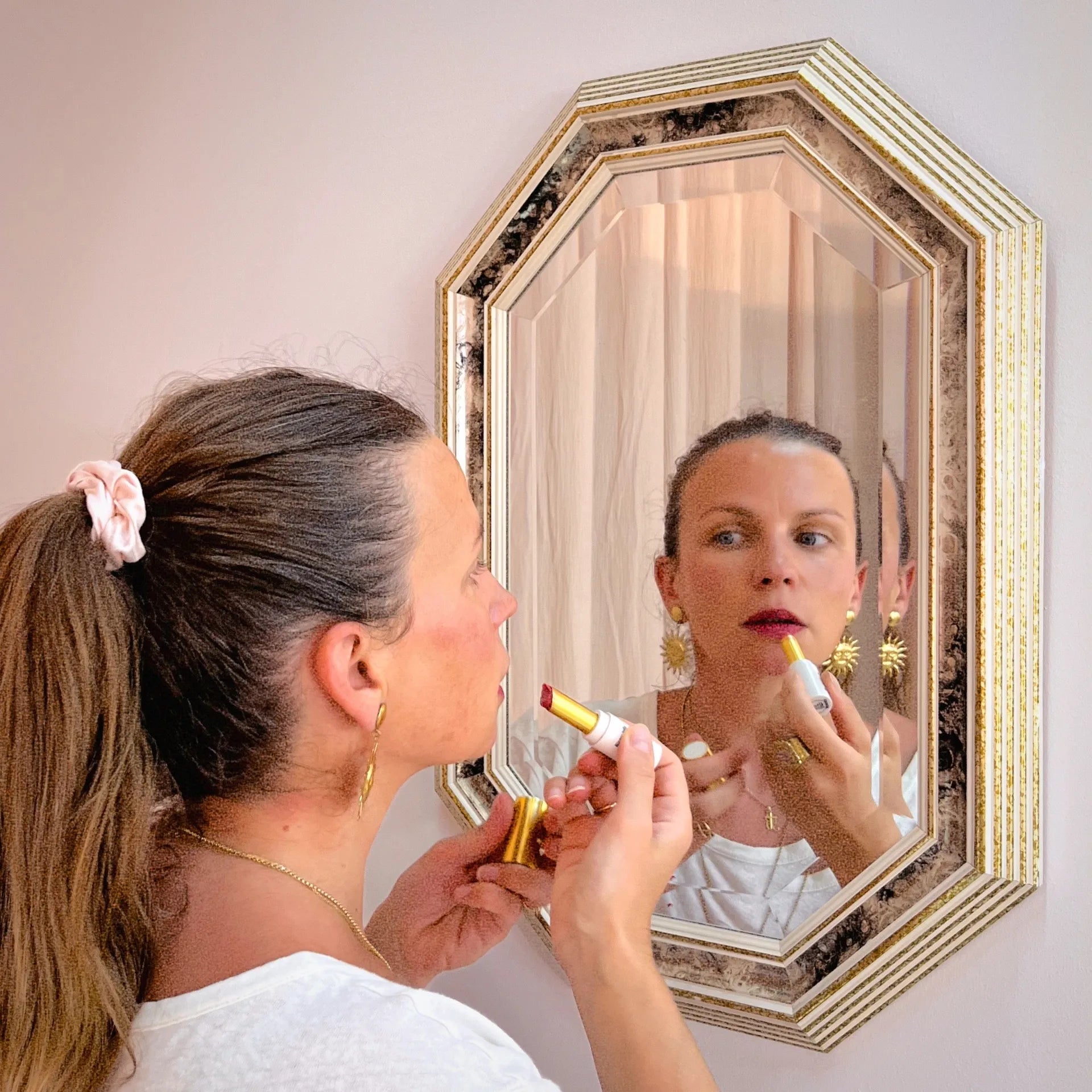 Miroir doré Molduras Hergon, Espagne, années 80 - Club Barbara