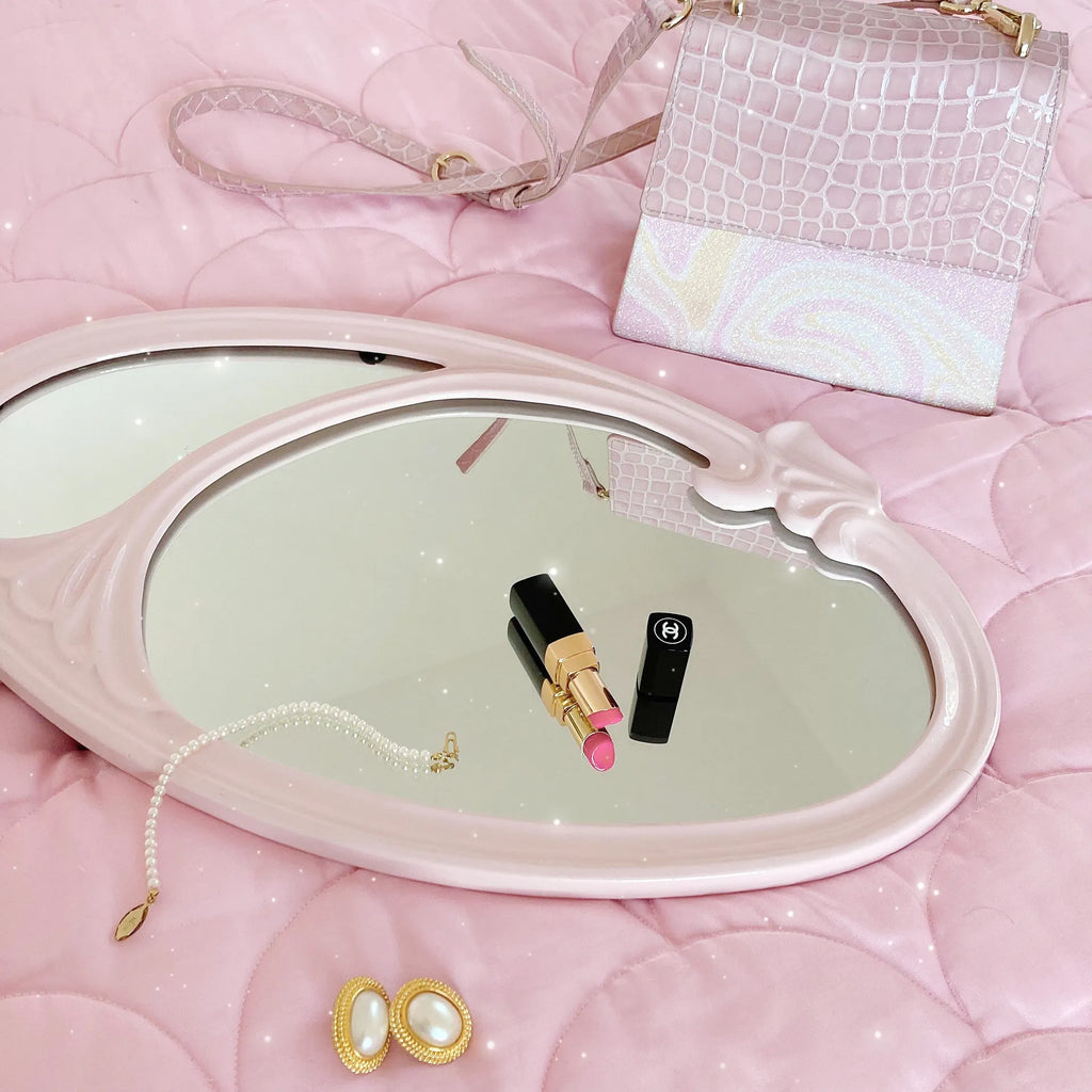 Miroir rose années 80 - Club Barbara