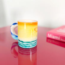 Load image into Gallery viewer, Vintage yellow dolphin mug
