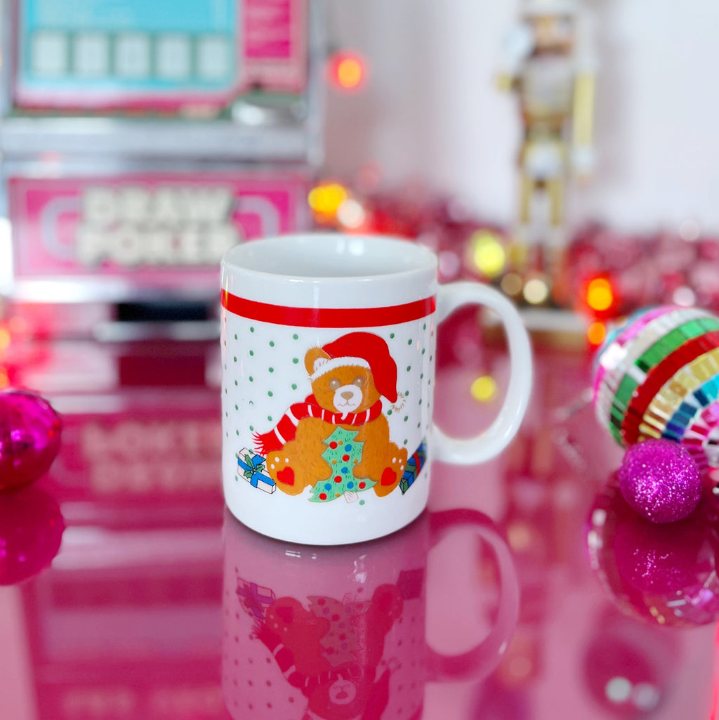 Mug vintage de Noël ourson