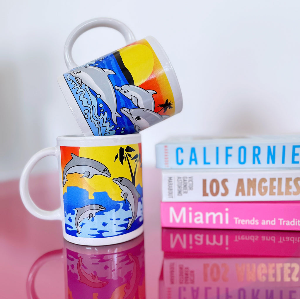 Mugs dauphin sunset vintage 80s