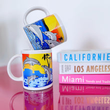 Load image into Gallery viewer, Vintage 80s dolphin sunset mugs
