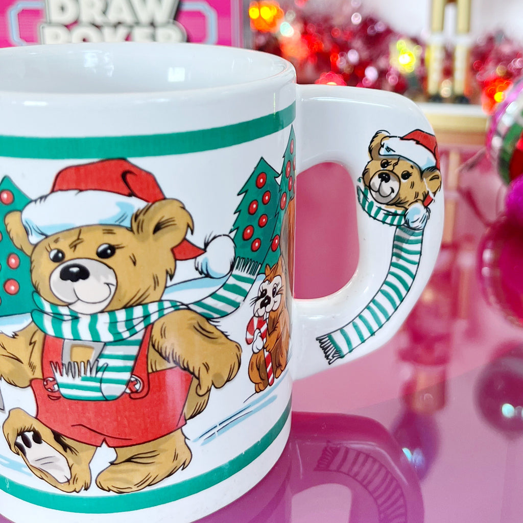 Mug vintage animaux de Noël