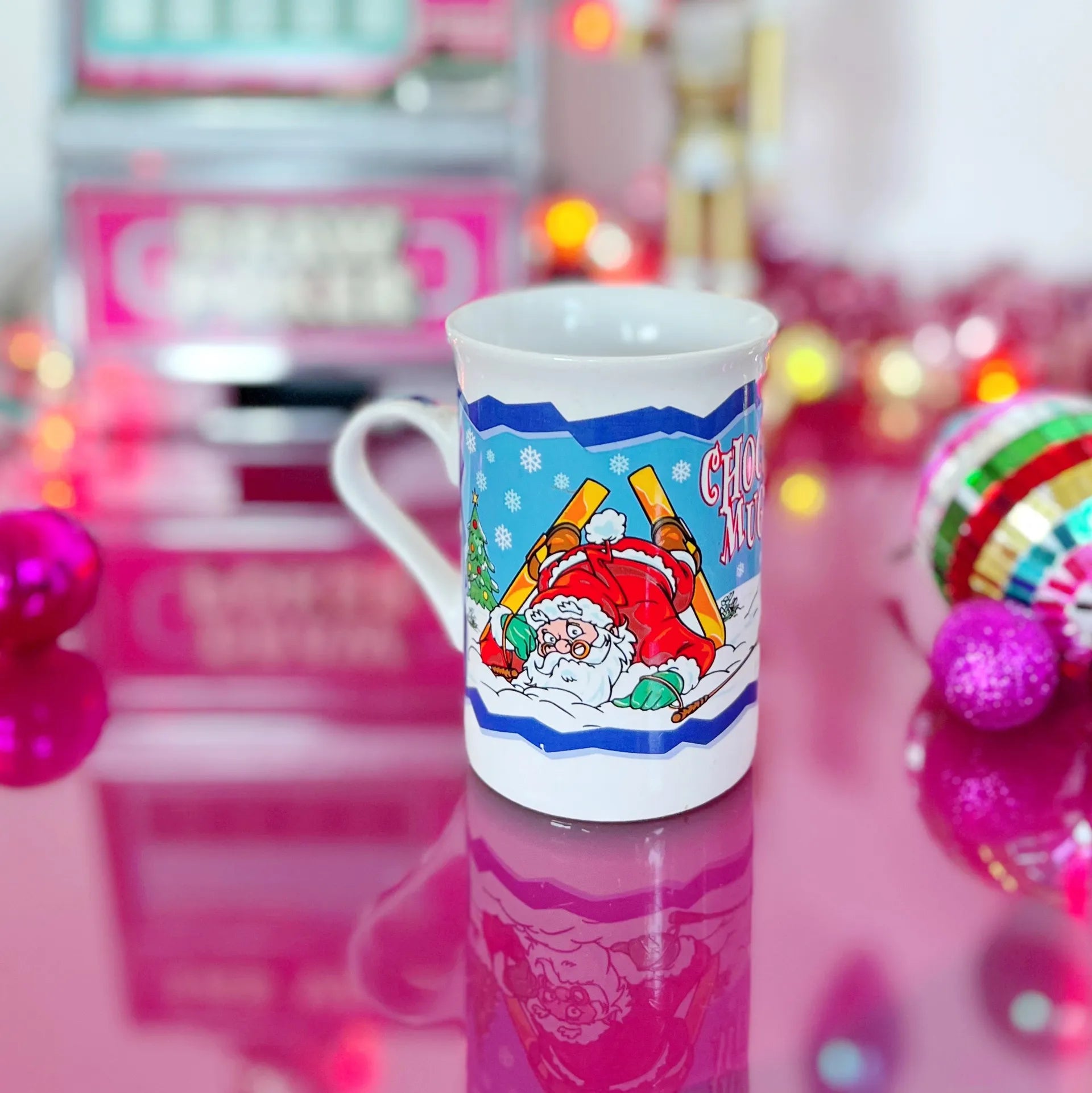 Mug vintage de Noël ChocoMug - Club Barbara