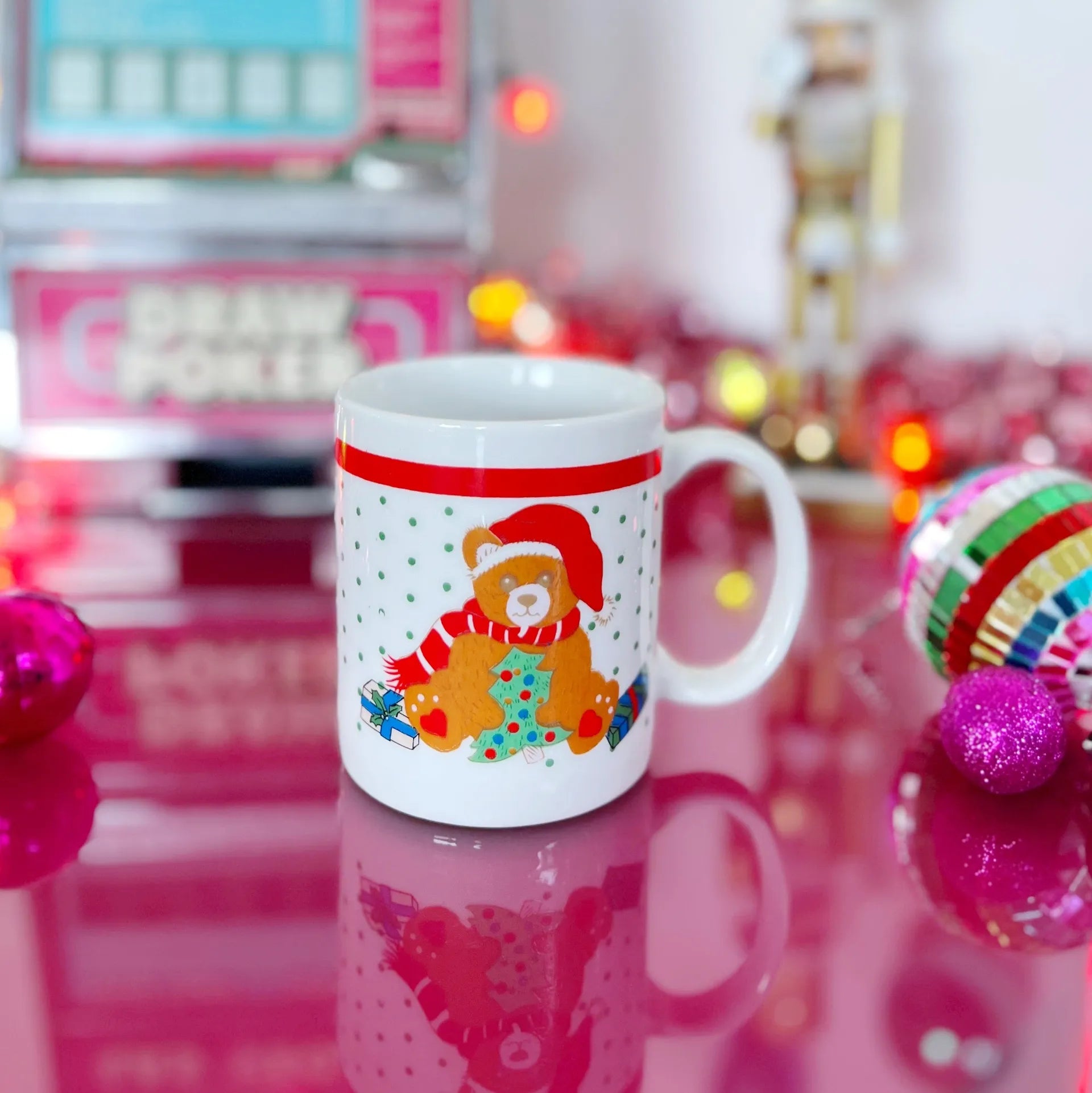 Mug vintage de Noël ourson - Club Barbara