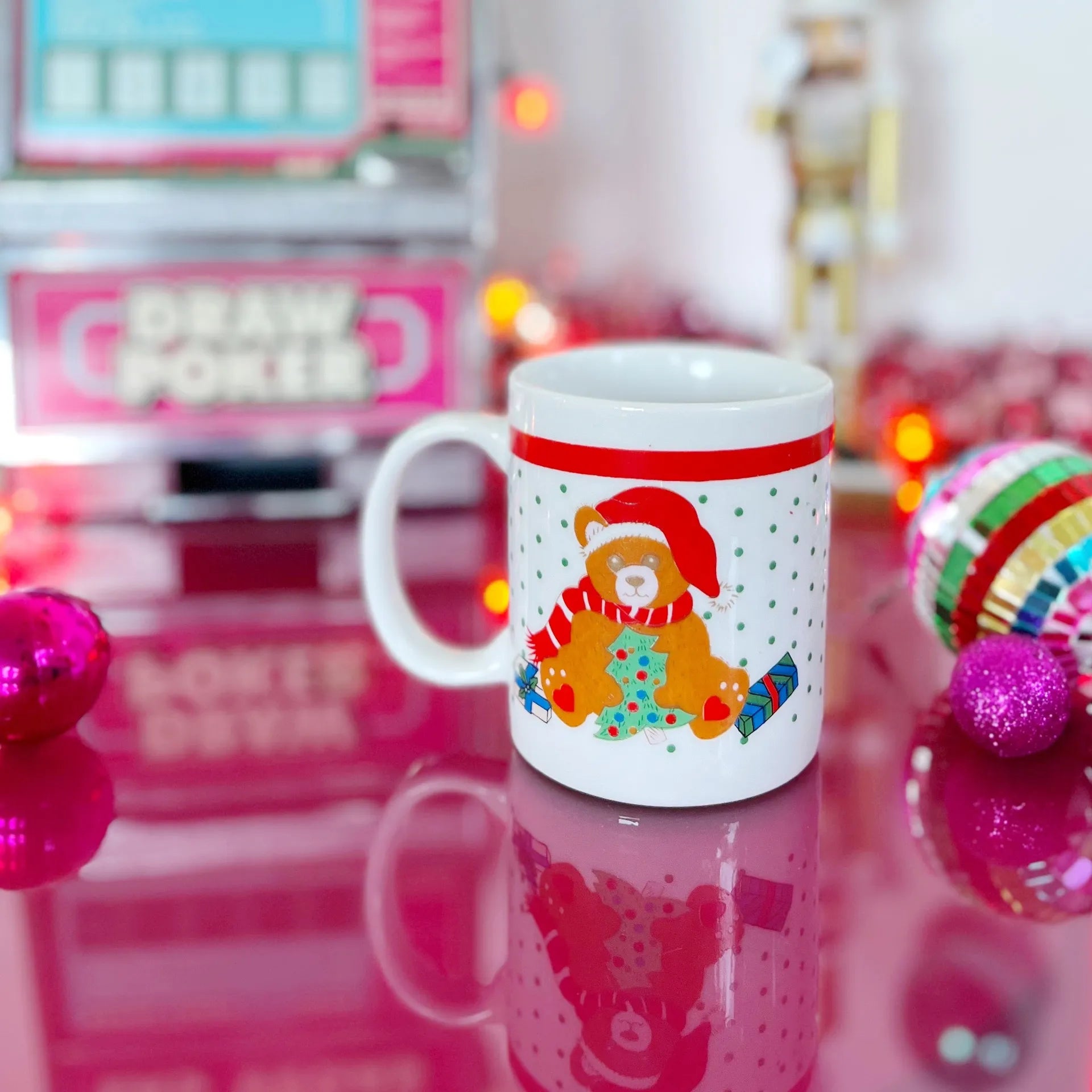 Mug vintage de Noël ourson - Club Barbara