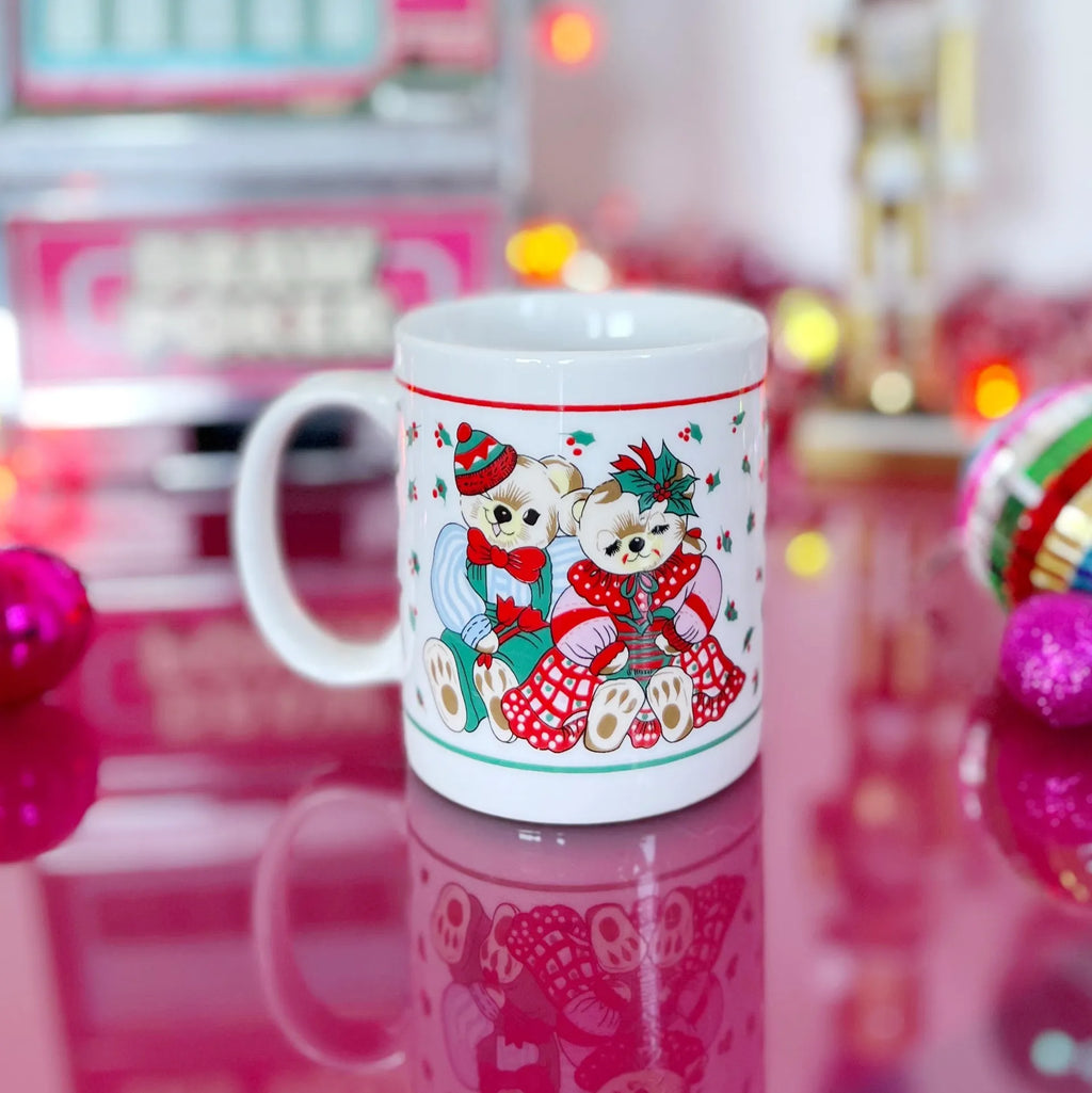 Mug vintage de Noël Petits Oursons - Club Barbara