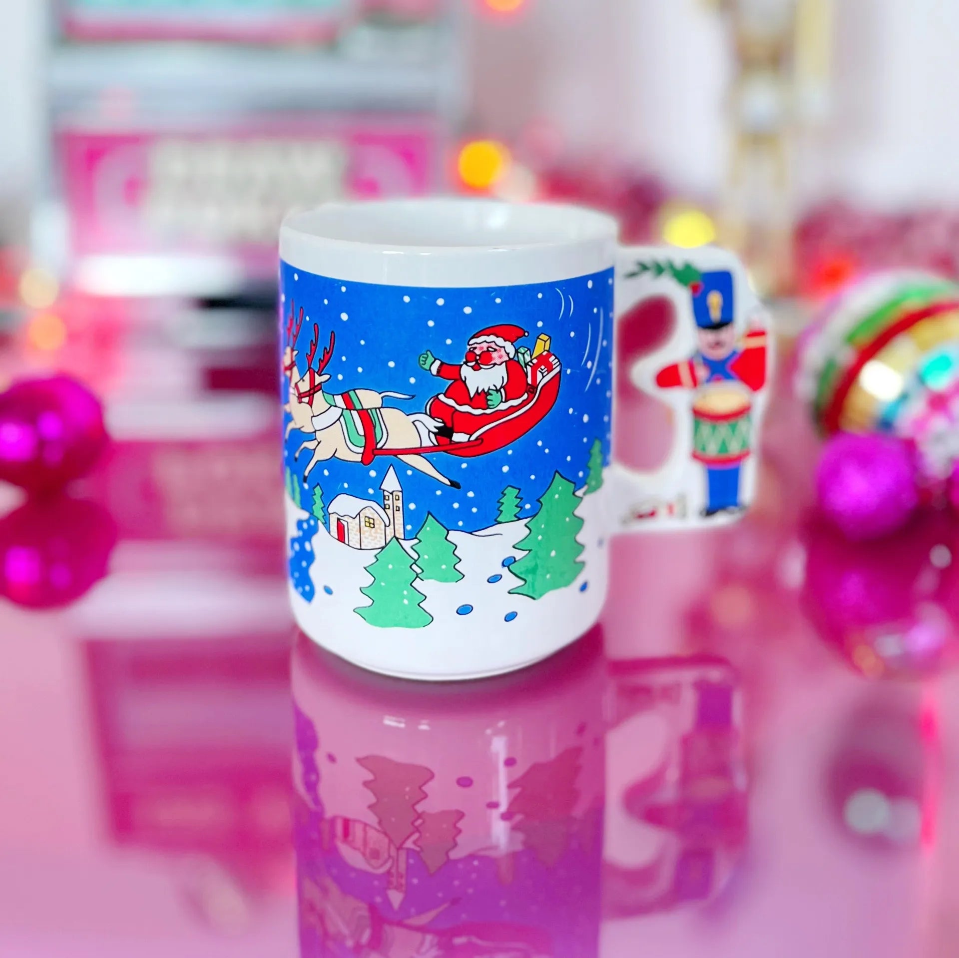 Mug vintage de Noël Santa - Club Barbara