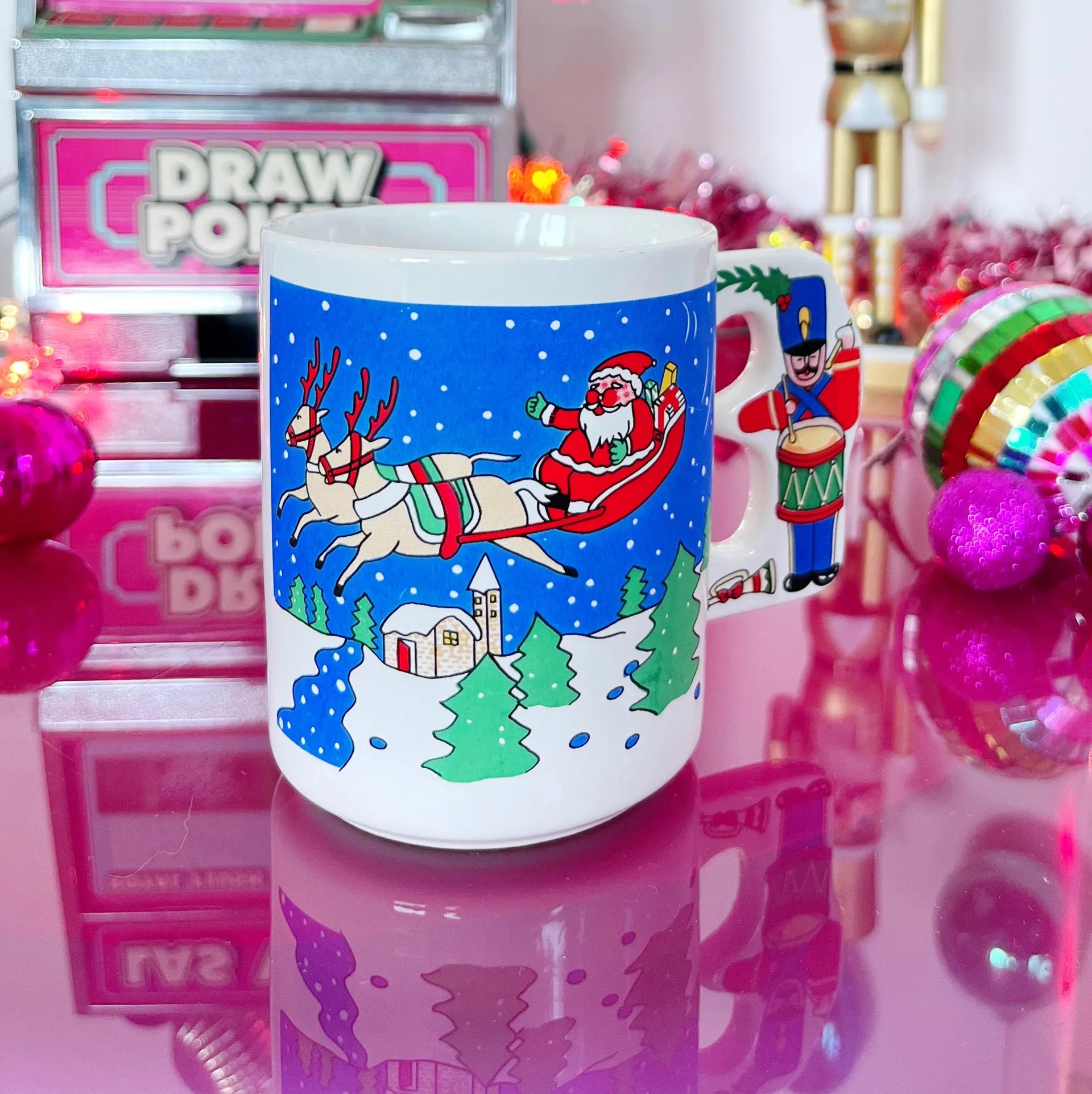 Mug vintage de Noël Santa - Club Barbara