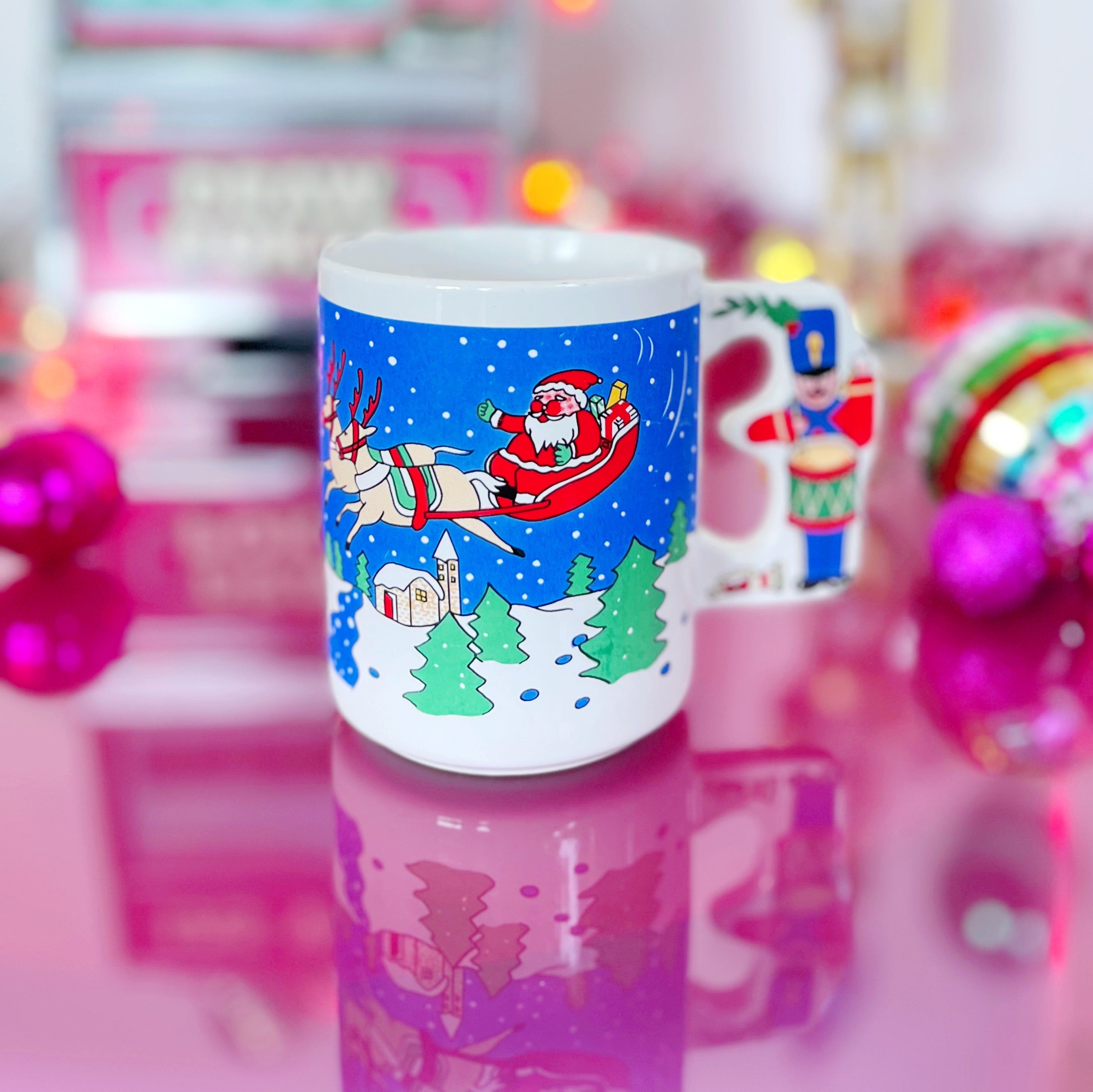 Mug vintage de Noël Santa