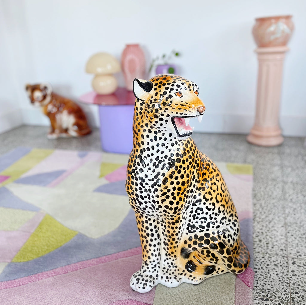 Panthere vintage XXL en ceramique