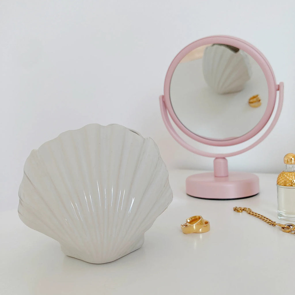 Petit vase coquillage blanc - Club Barbara