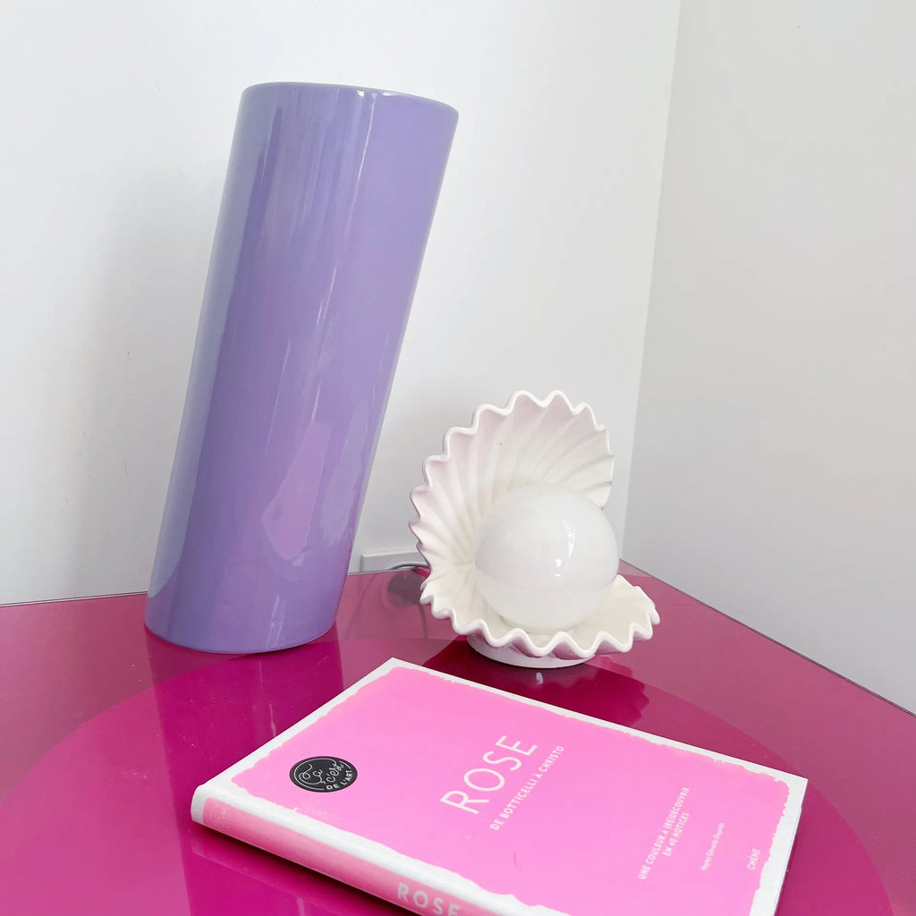 Petite lampe coquillage blanche - Club Barbara