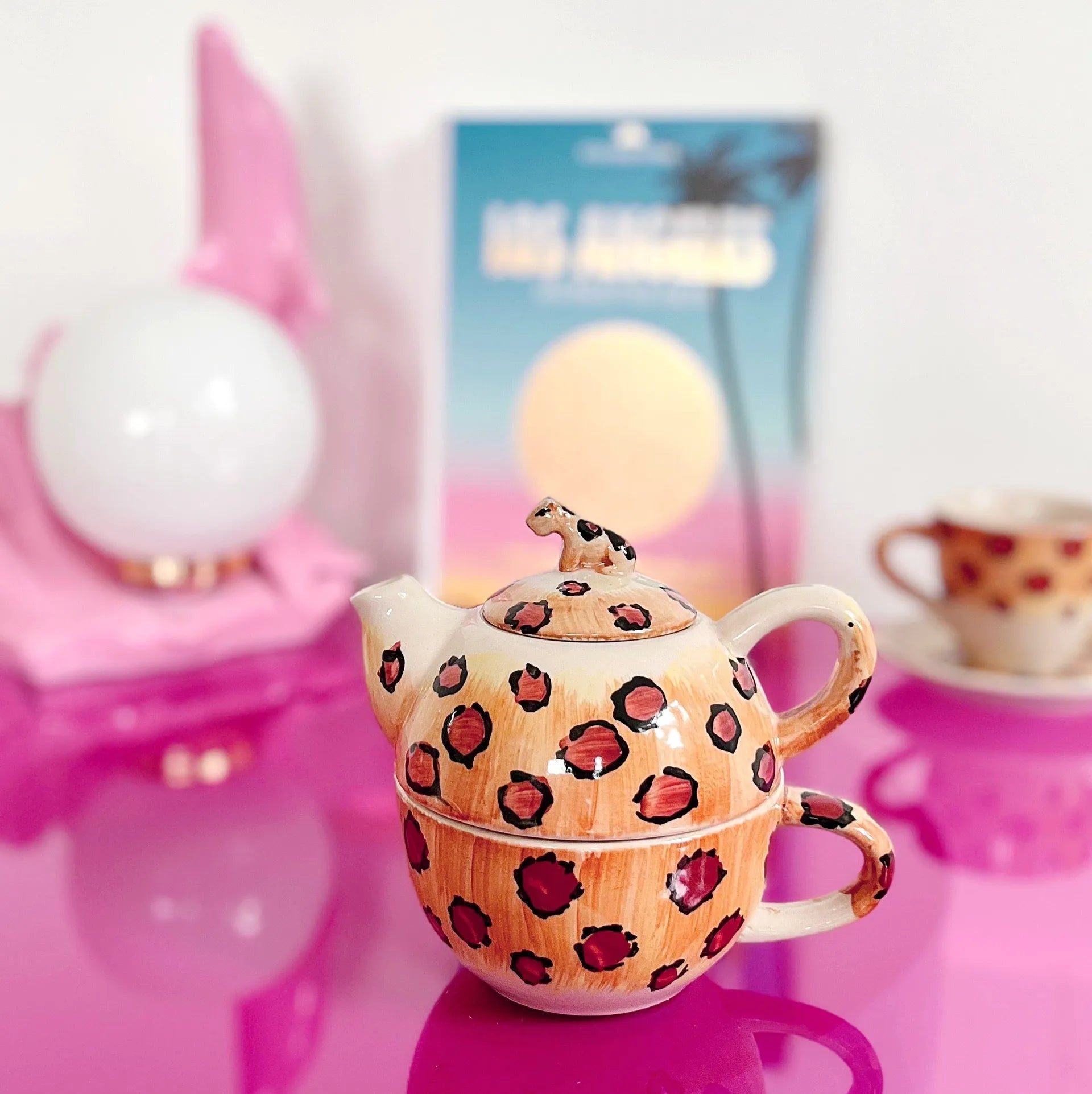 Petite théière léopard vintage - Club Barbara