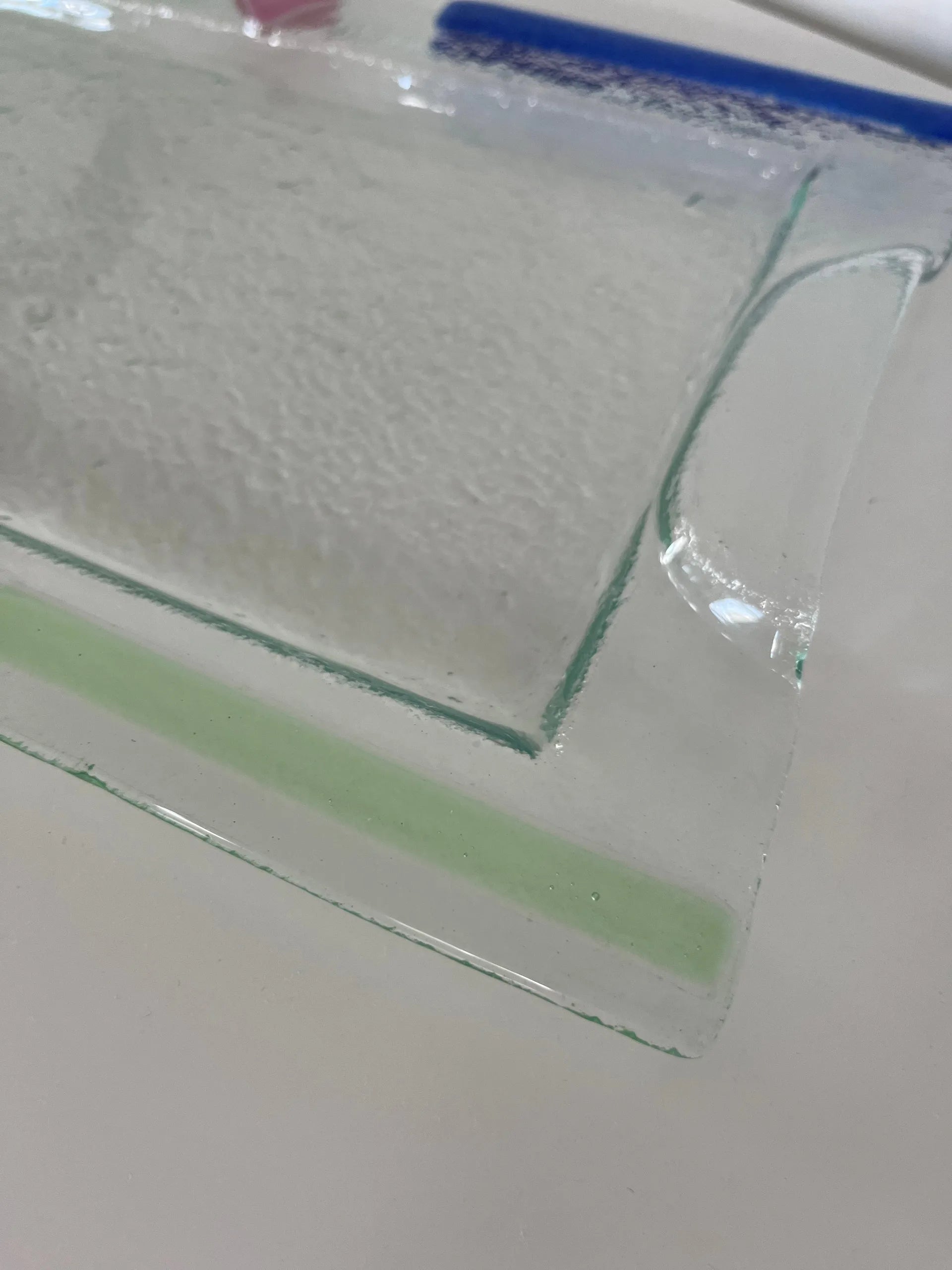 Plateau vintage italien en verre de Murano par Albatros, années 70 - Club Barbara