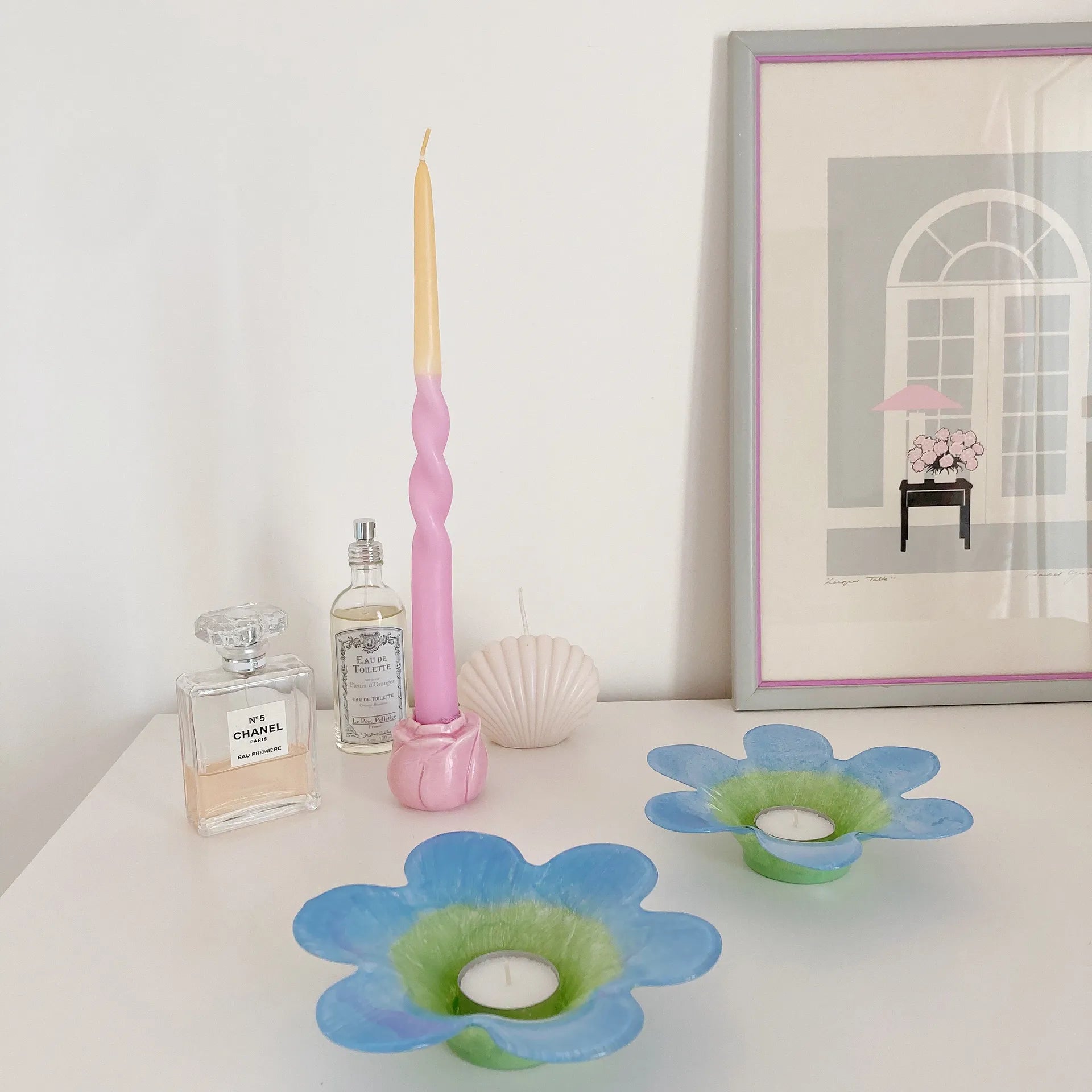 Porte-bougie fleur - Club Barbara