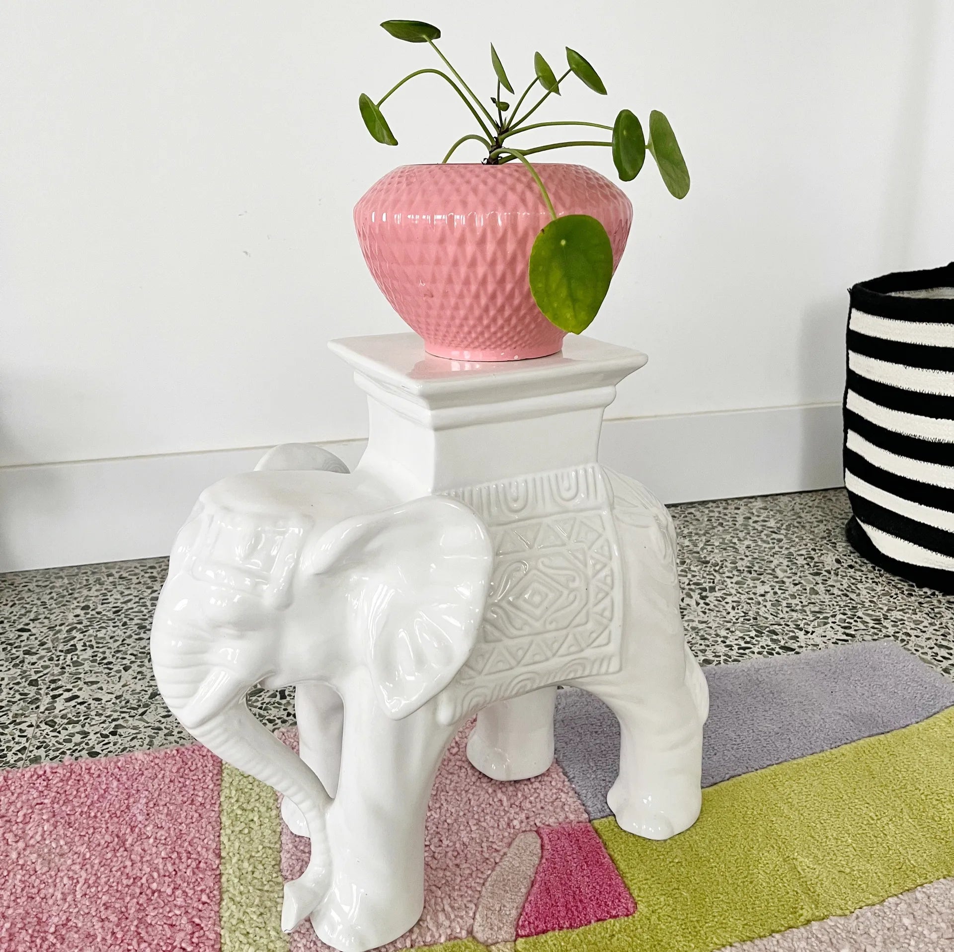 Porte-plante éléphant vintage - Club Barbara