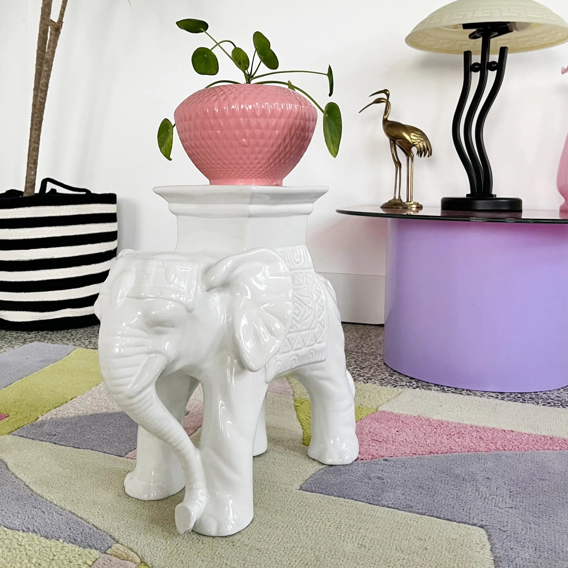 Porte-plante éléphant vintage - Club Barbara