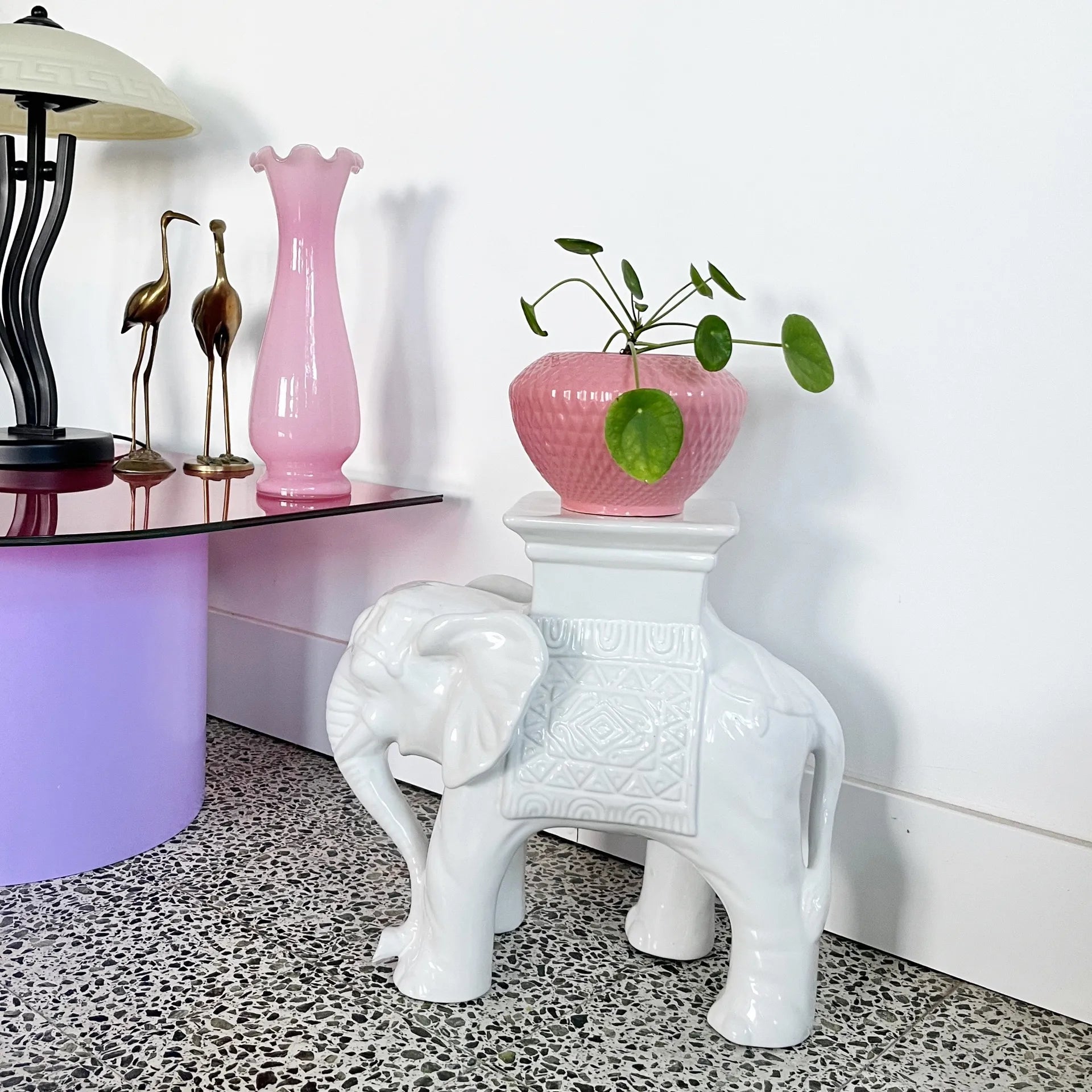 Porte-plante éléphant vintage - Club Barbara