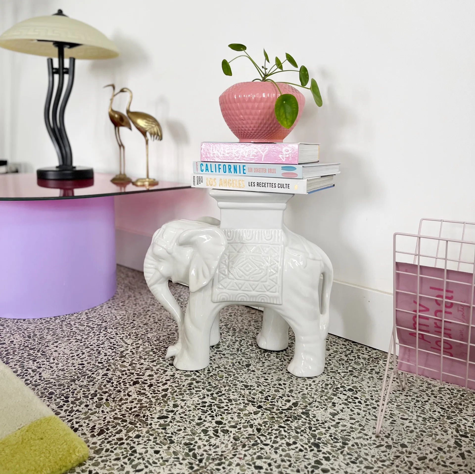 Porte-plante éléphant vintage - Club Barbara