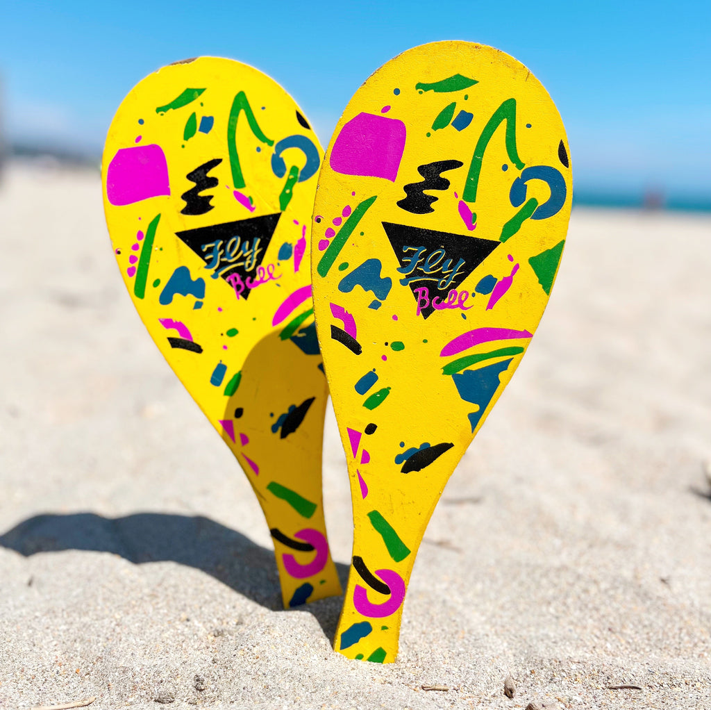 Raquettes de plage vintage 80s