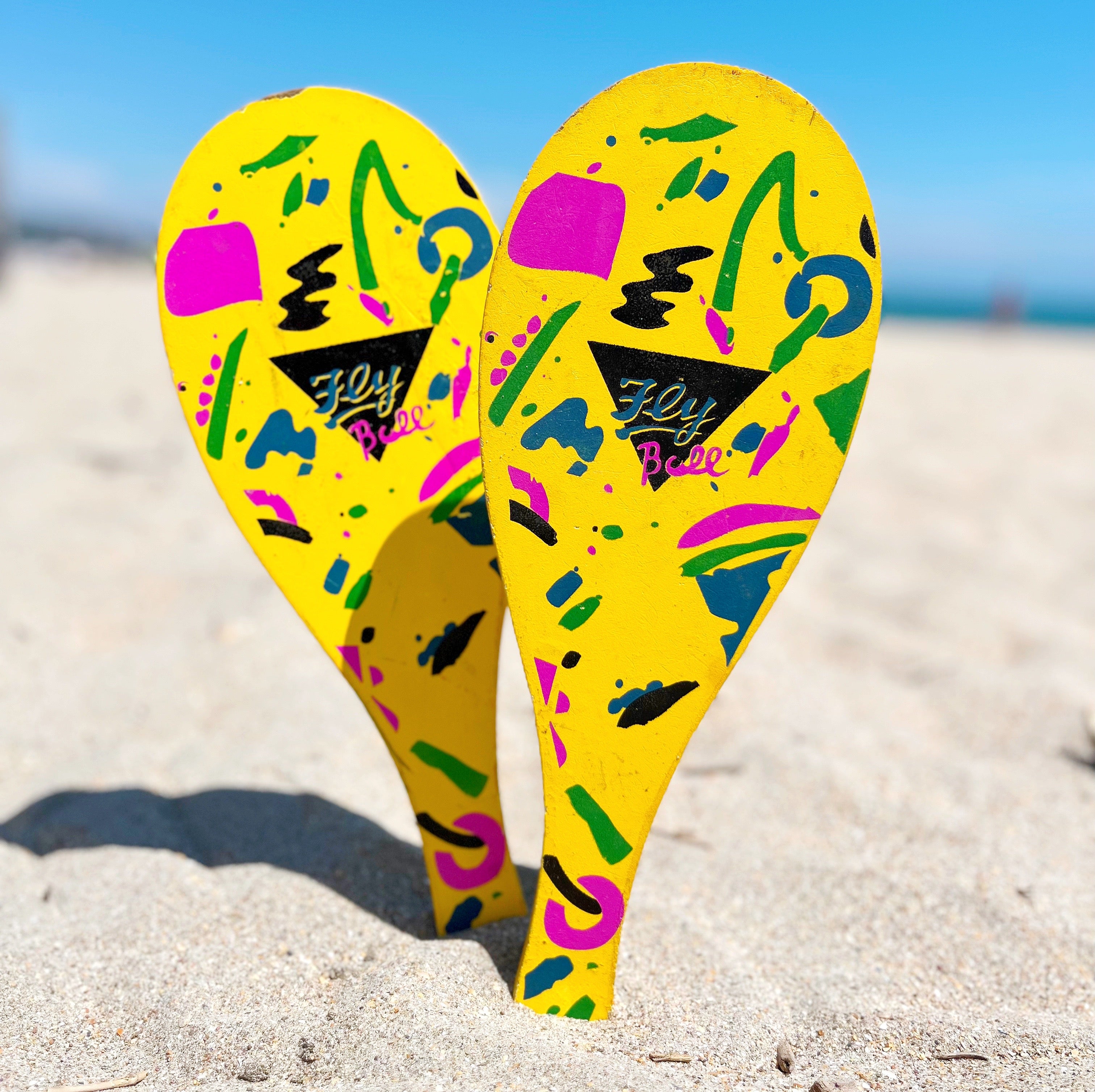 Raquettes de plage vintage 80s