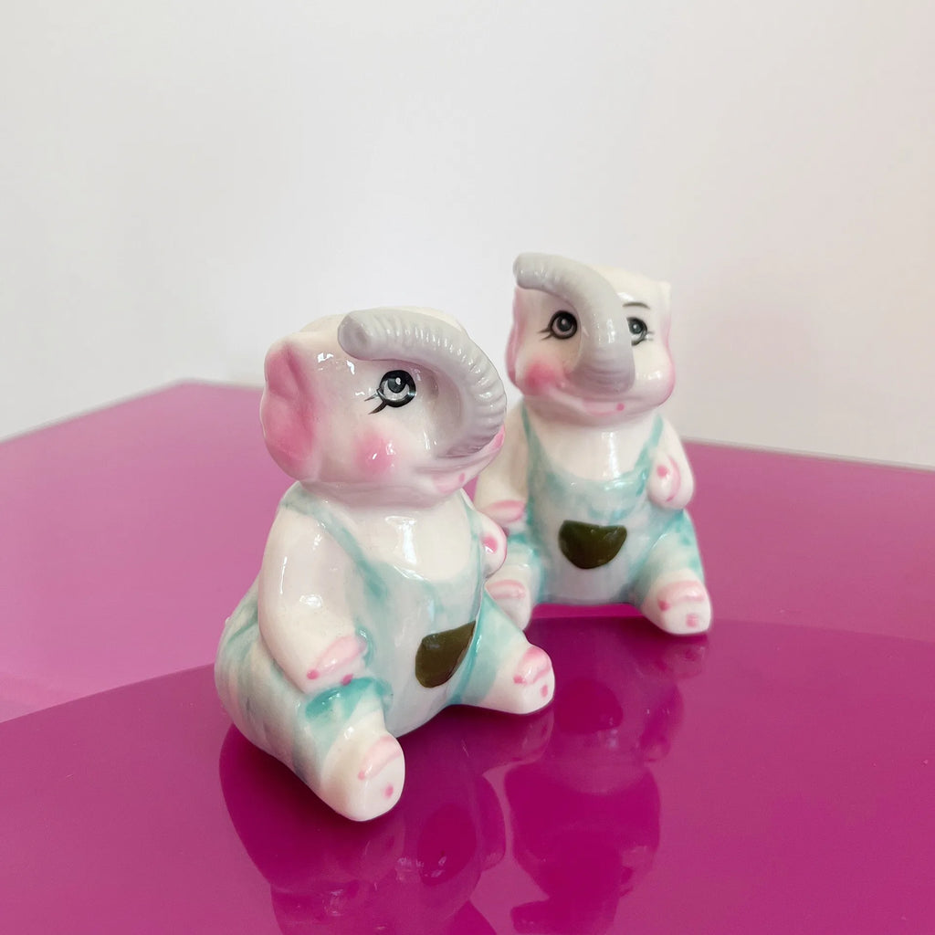 Salière & poivrière éléphants - Club Barbara